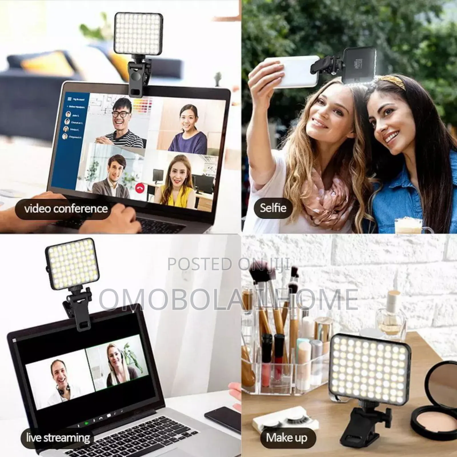 Rechargeable 3 Mode Adjustable Brightness Mini Selfie Light