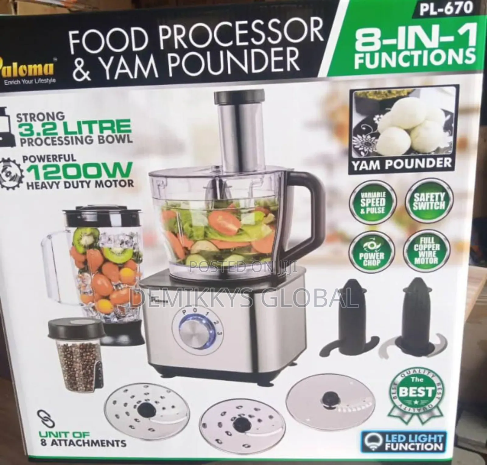 Paloma Food Processor Yam Pounder 1200w