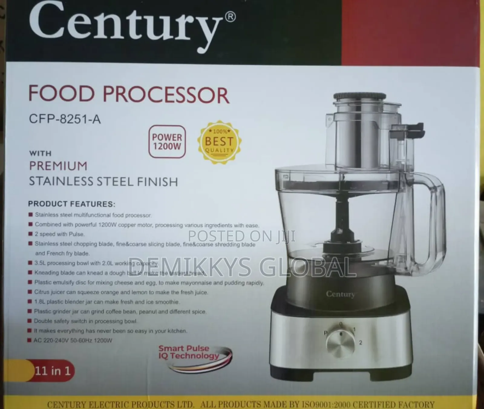 Century Food Processor and Yam Pounder - 1200w - 3.5l