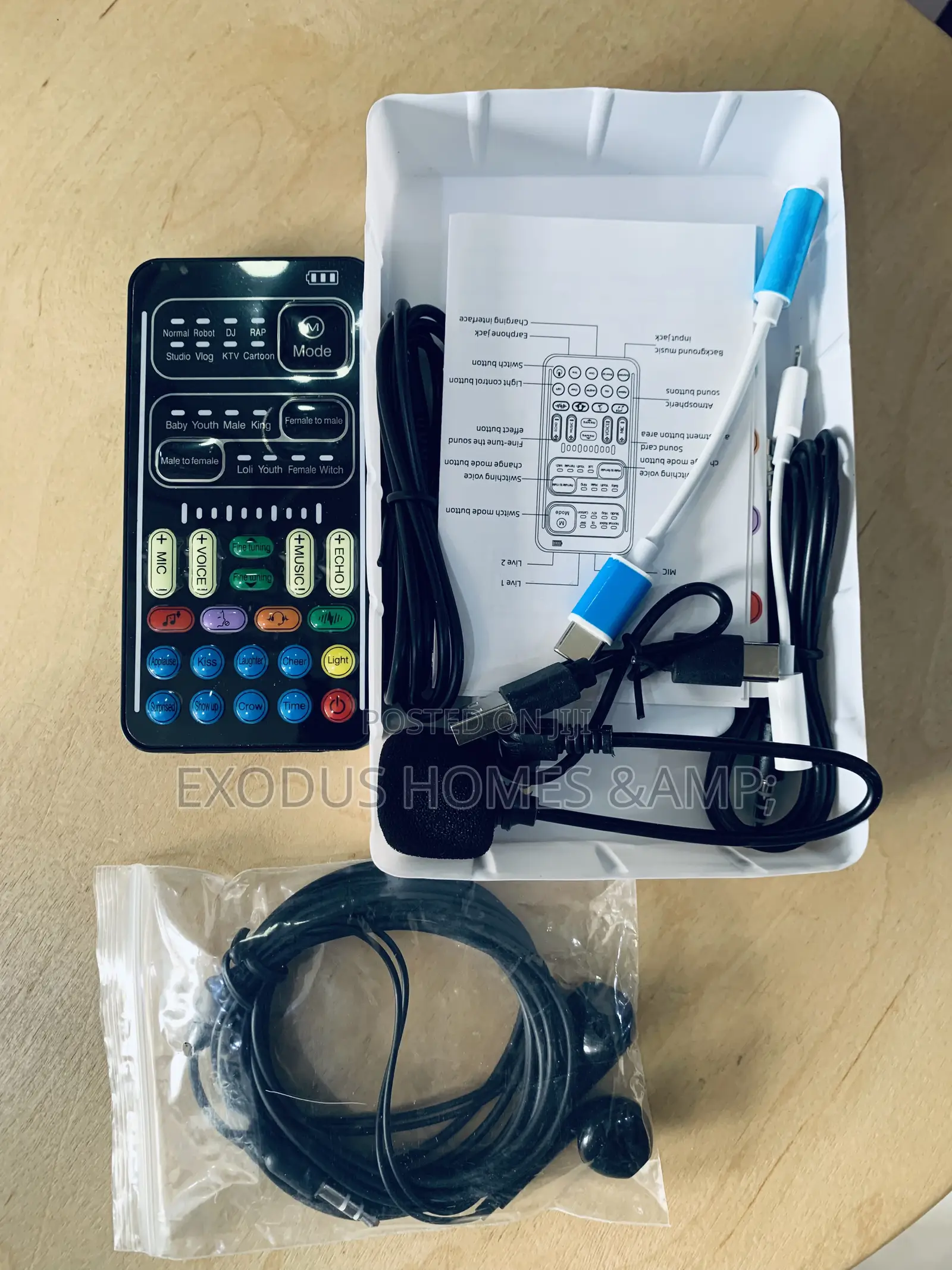 Portable Voice Changer, 2rd Generation I9 Live Sound Card