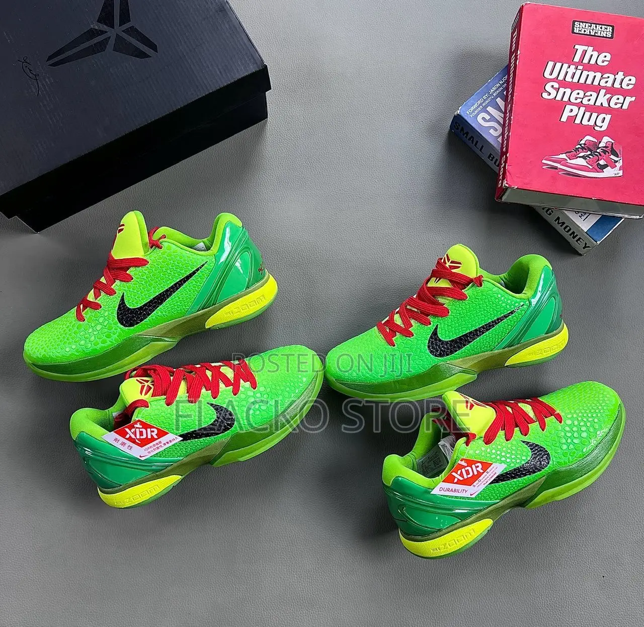 Original Nike Zoom Kobe 6 Proto Grinch Basketball Sneakers
