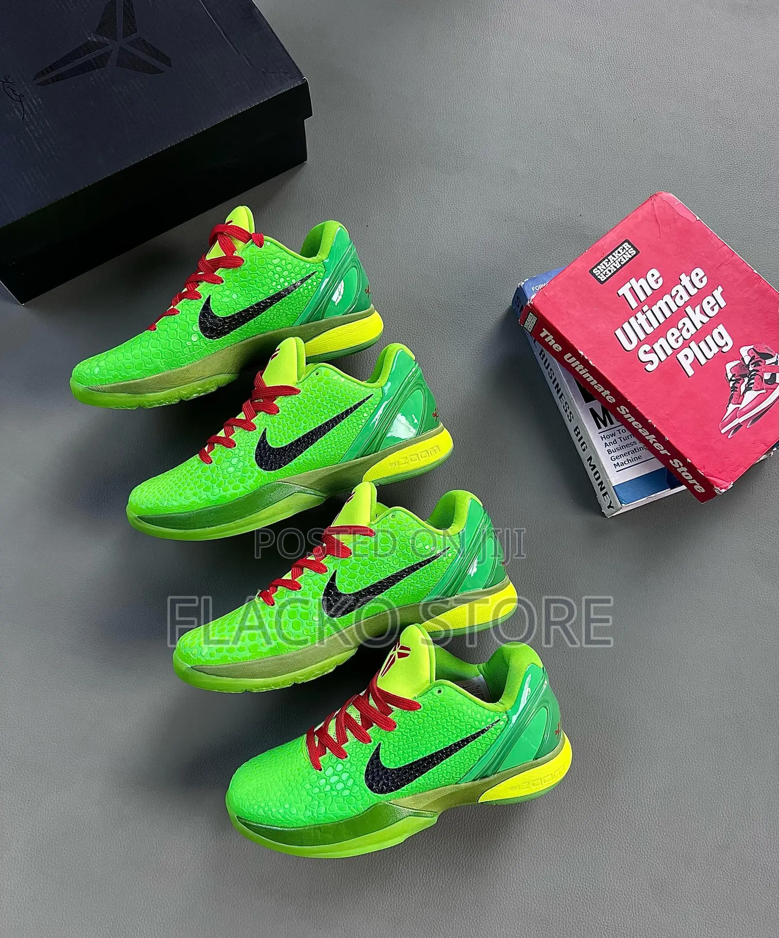 Original Nike Zoom Kobe 6 Proto Grinch Basketball Sneakers