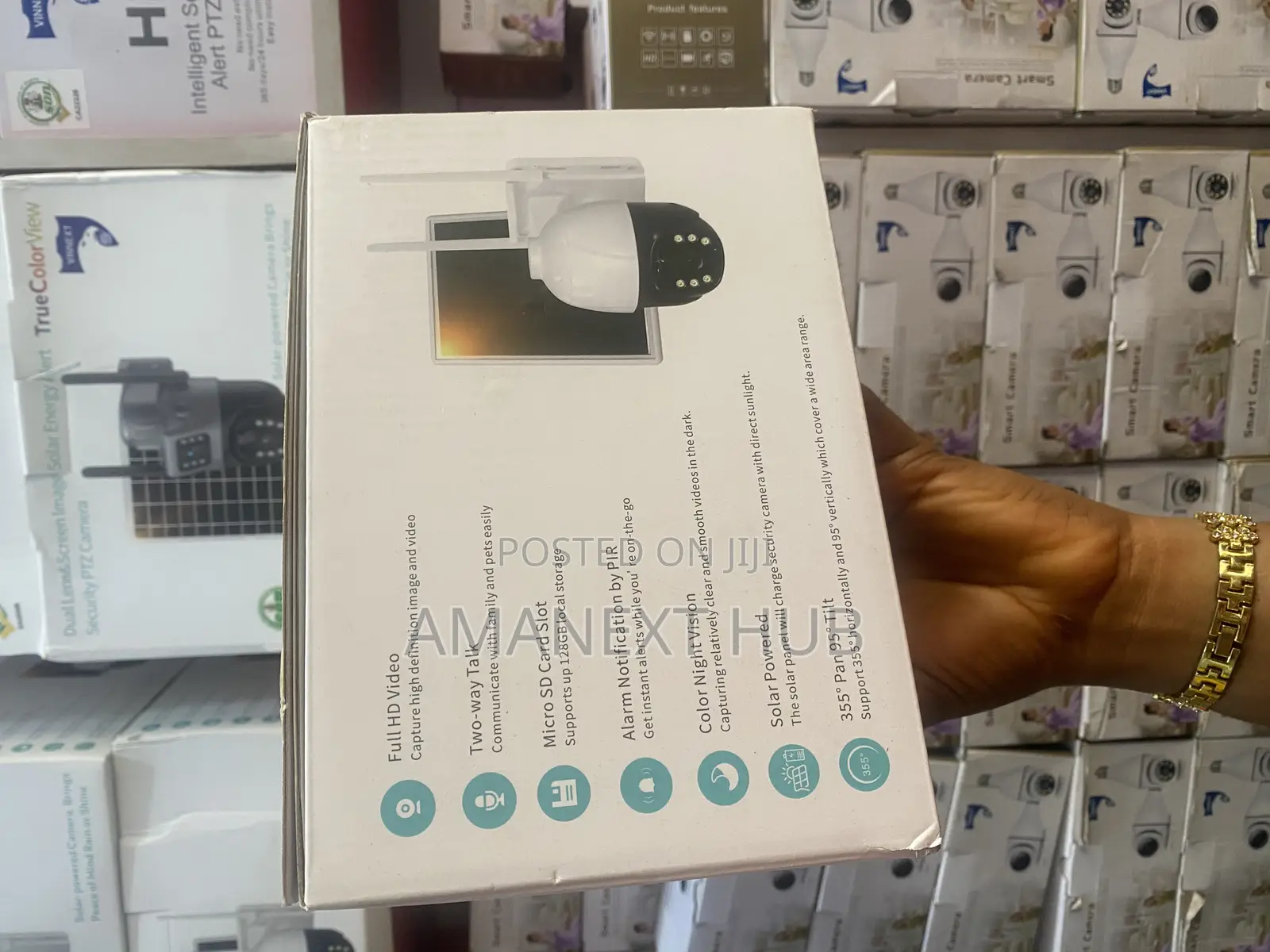 V380 Solar PTZ Camera With Memory Card