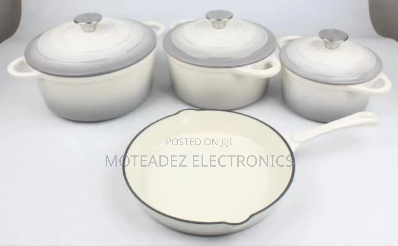 7pcs Heavy Duty High Quality Cast Iron Cookware Set W/Fry Pan