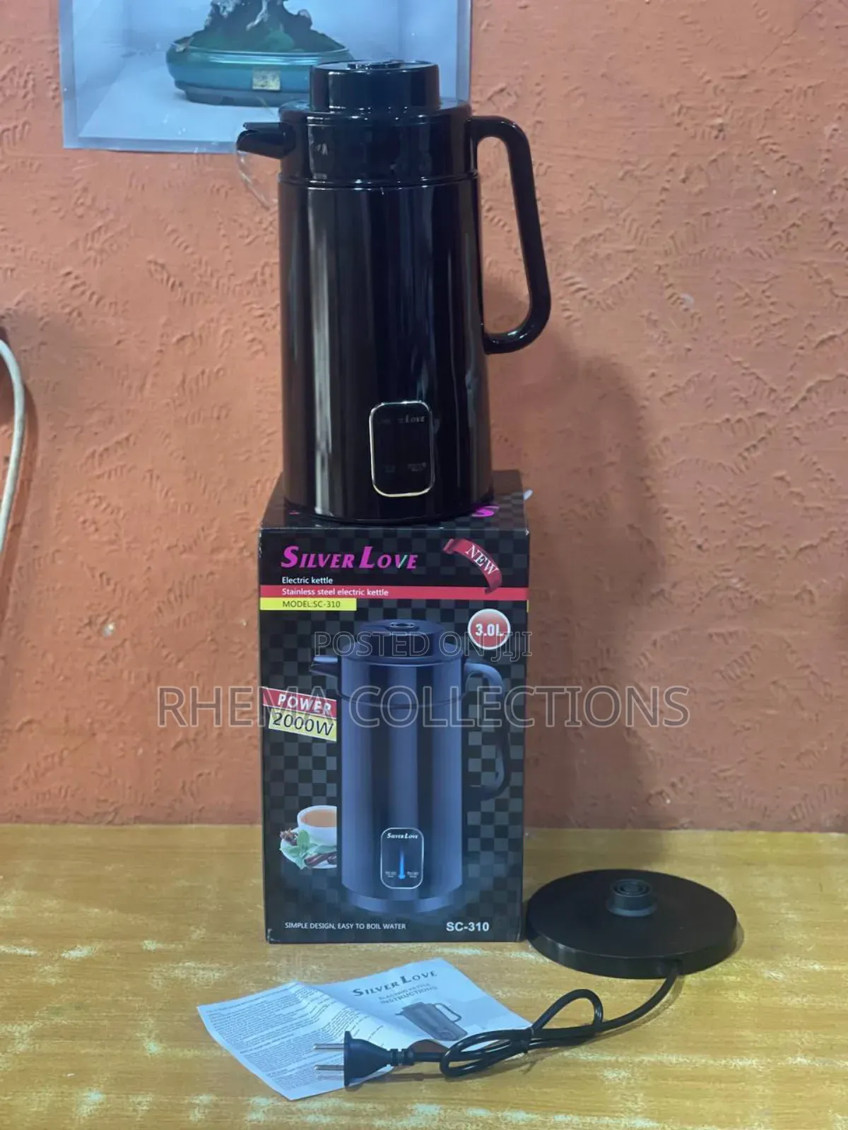 Silver Love 2000w Electric Kettle - 3l