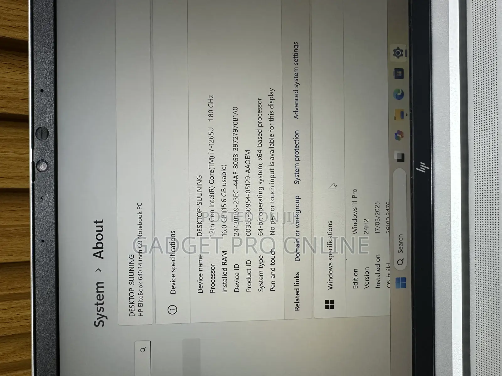 Laptop HP EliteBook 640 G10 16GB Intel Core I7 SSD 512GB