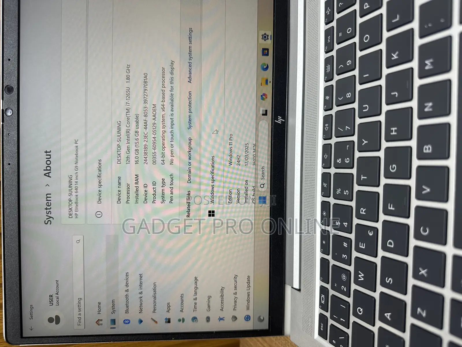 Laptop HP EliteBook 640 G10 16GB Intel Core I7 SSD 512GB