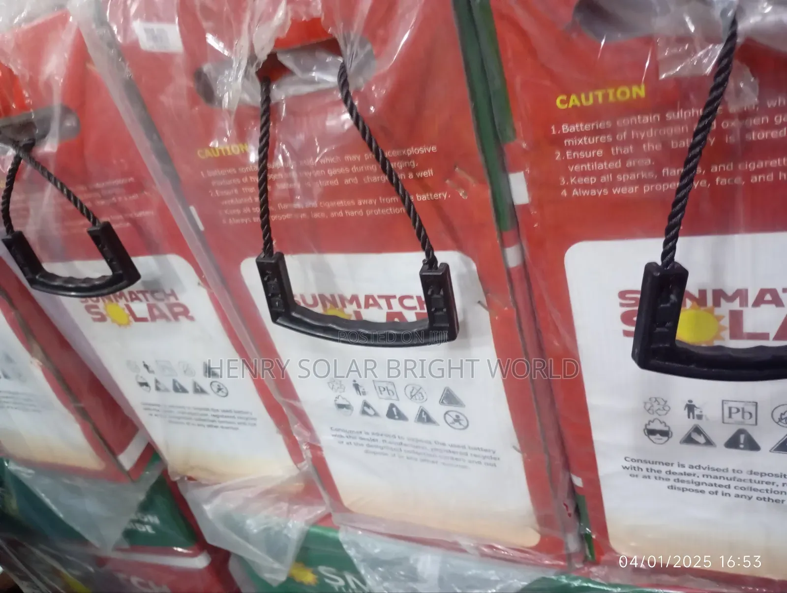 SMS 220ah 12v Tubular Battery