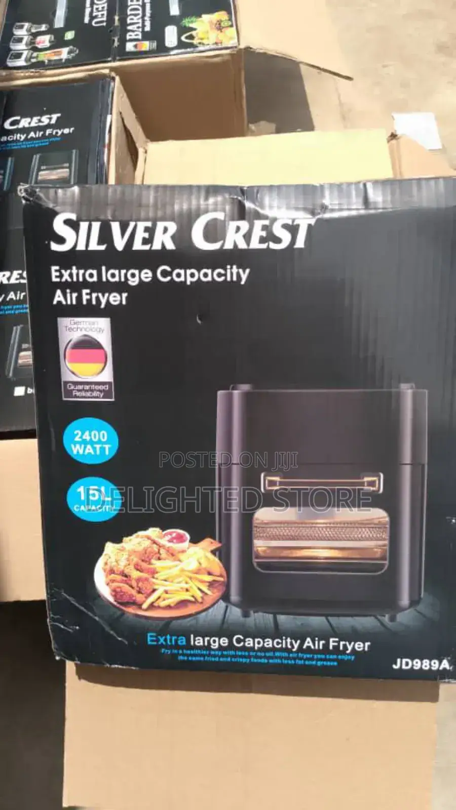 15l Silver Crest Oil-free (Touch Screen) Electric Air Fryer