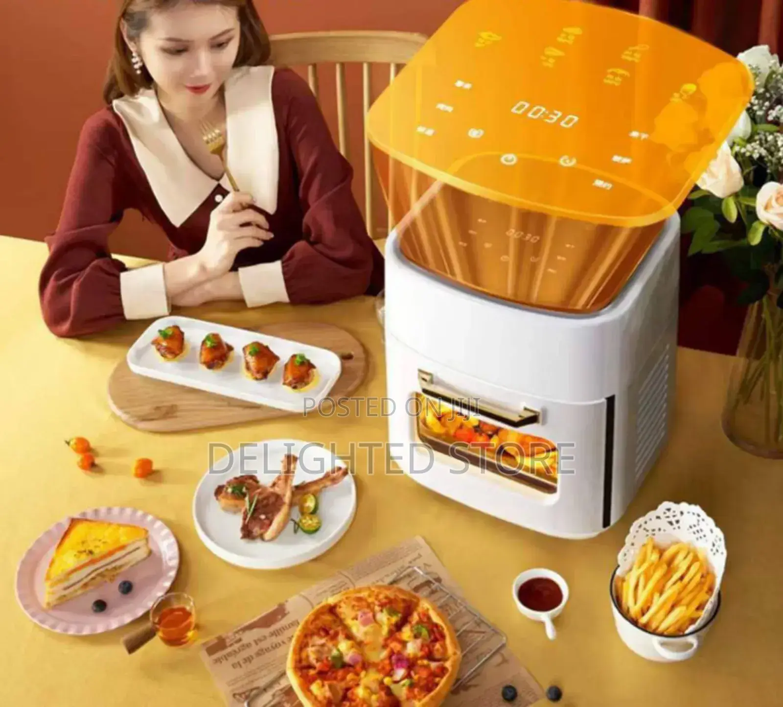 15l Silver Crest Oil-free (Touch Screen) Electric Air Fryer