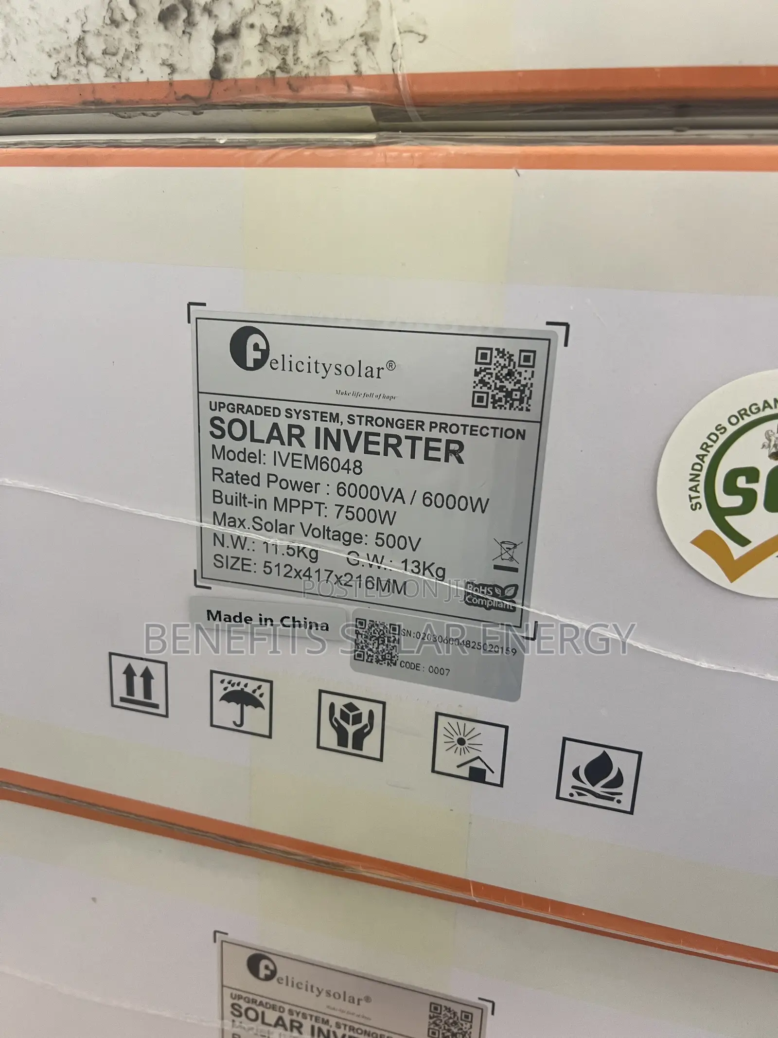6kva 48v Felicity Hybrid Inverter