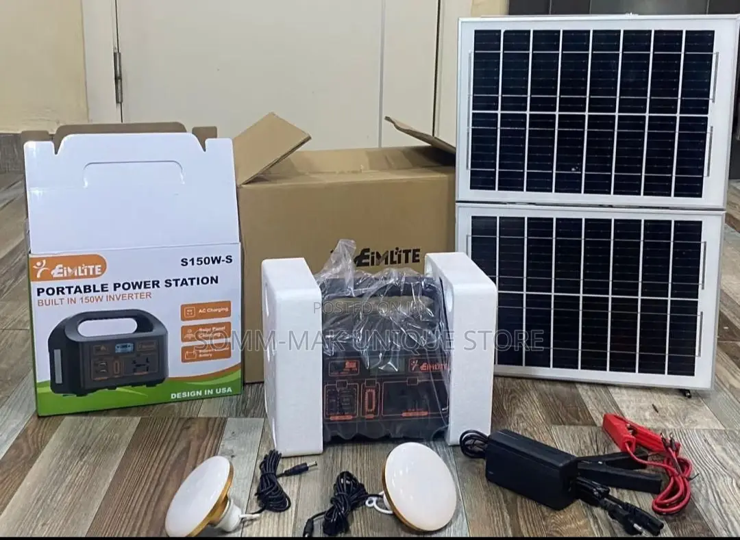 300watt Portable Power Station (Solar Generator) With Panel