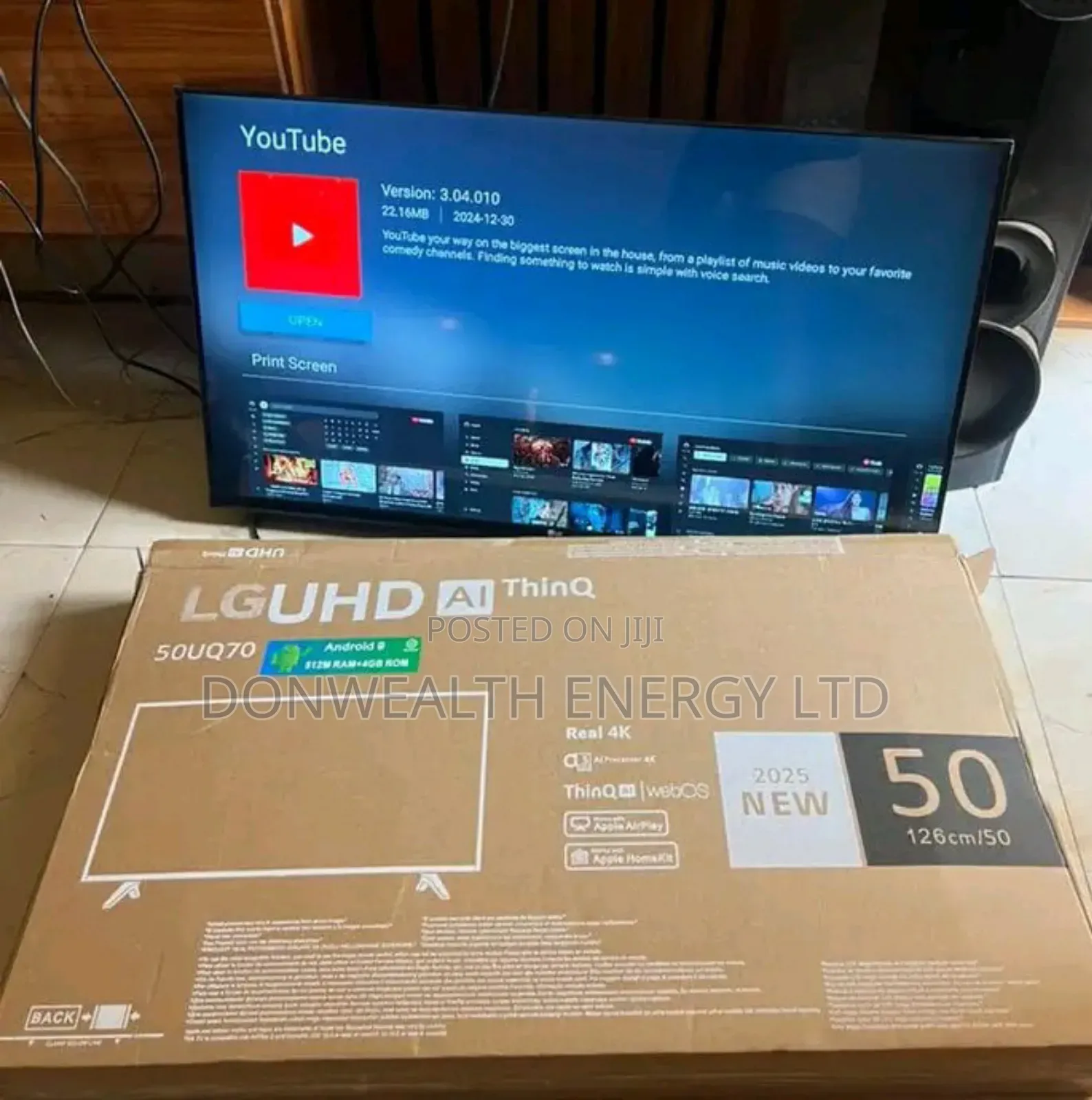 50" Model2025,Original Lg Smart Framless Tv