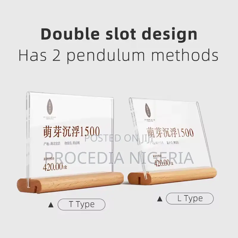 Table Plexi, Wooden, Acrylic Signage for Multi-Purpose