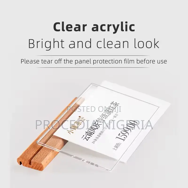 Table Plexi, Wooden, Acrylic Signage for Multi-Purpose