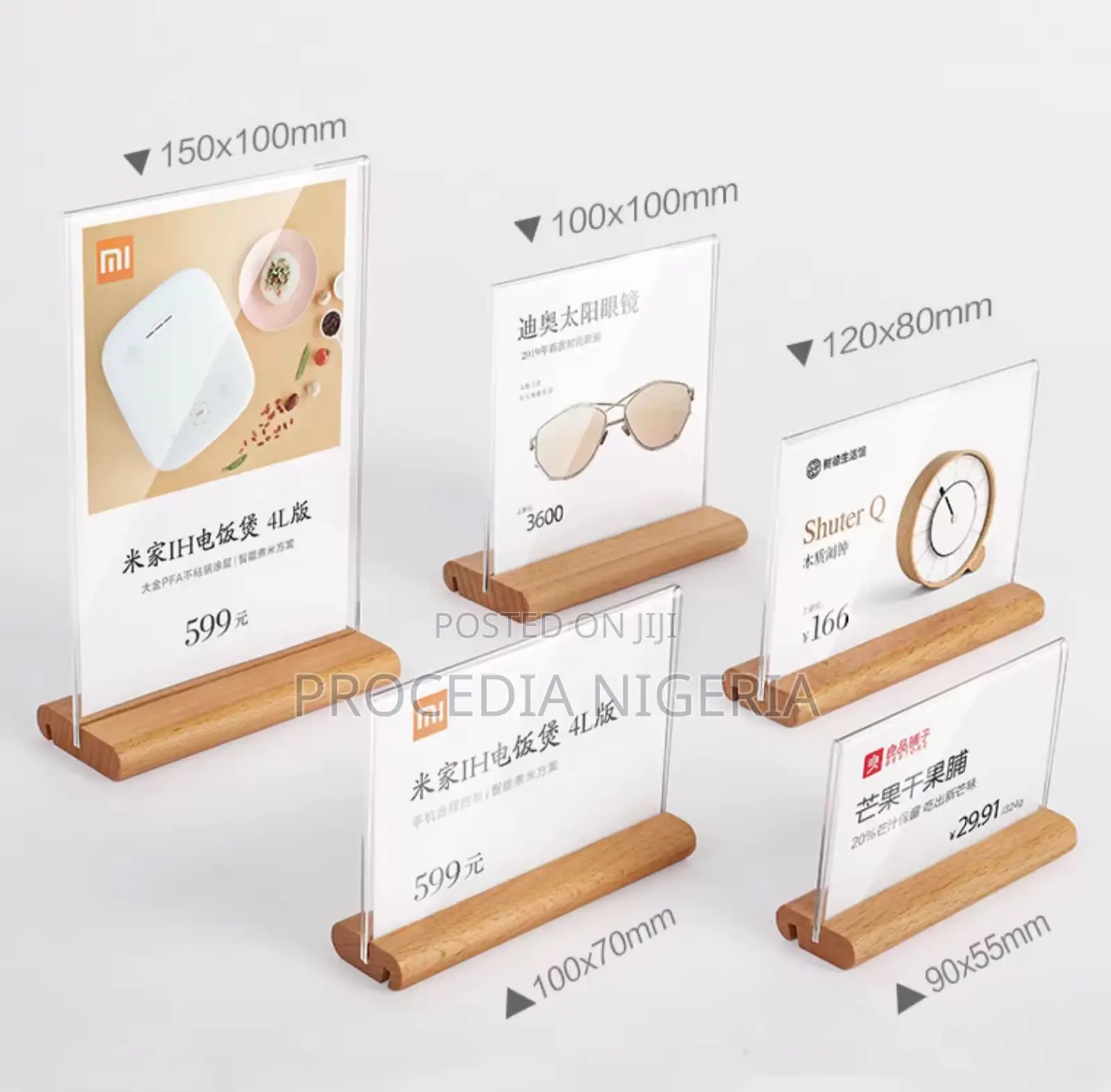 Table Plexi, Wooden, Acrylic Signage for Multi-Purpose