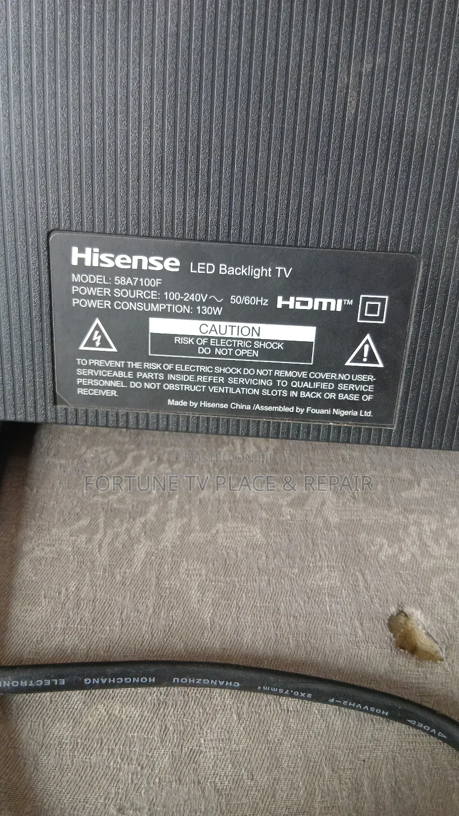 Hisens 58 Inches Smart Tv