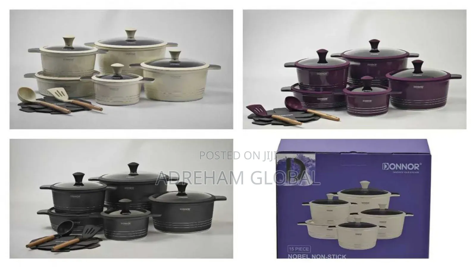 Donnor 15pieces Non Stick Pot