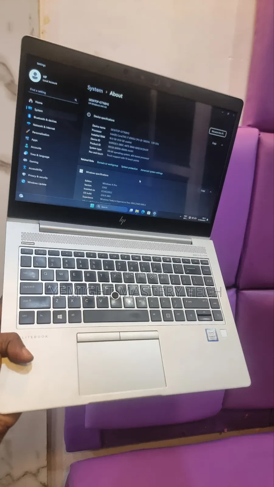 Laptop HP EliteBook 840 G6 8GB Intel Core I5 SSD 256GB