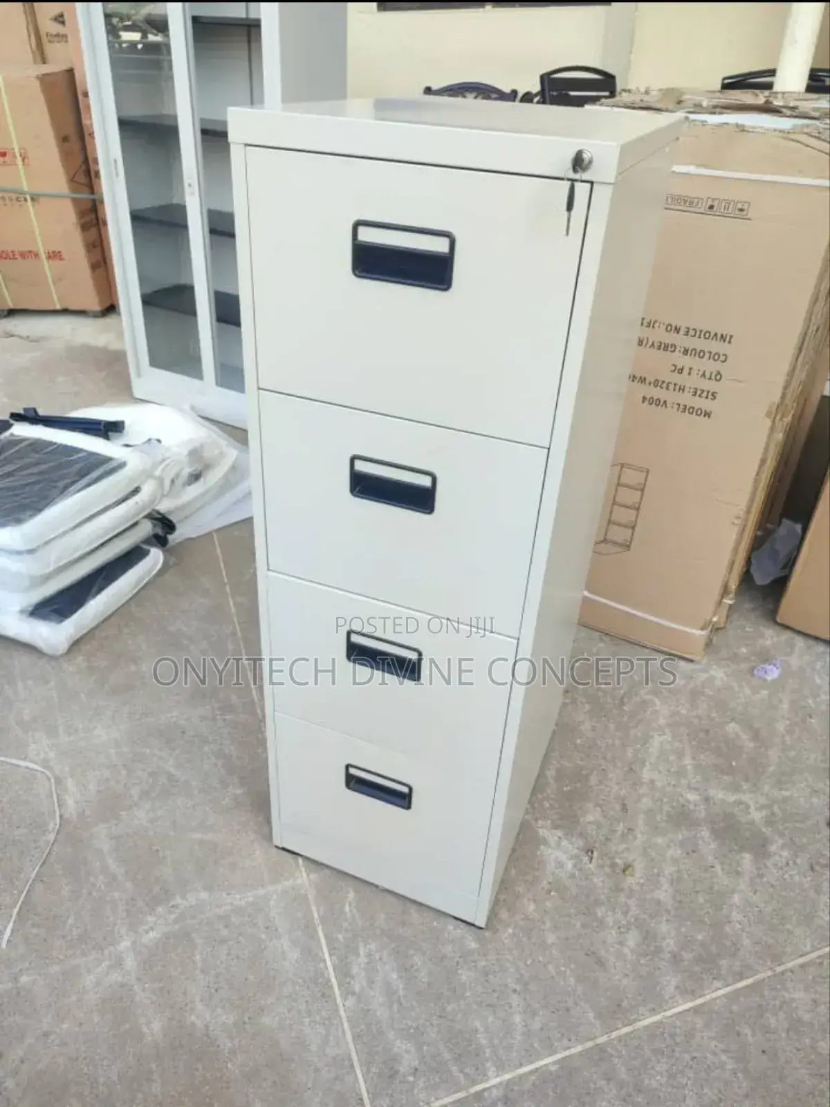 Metal Filing Cabinet With in Build Safe