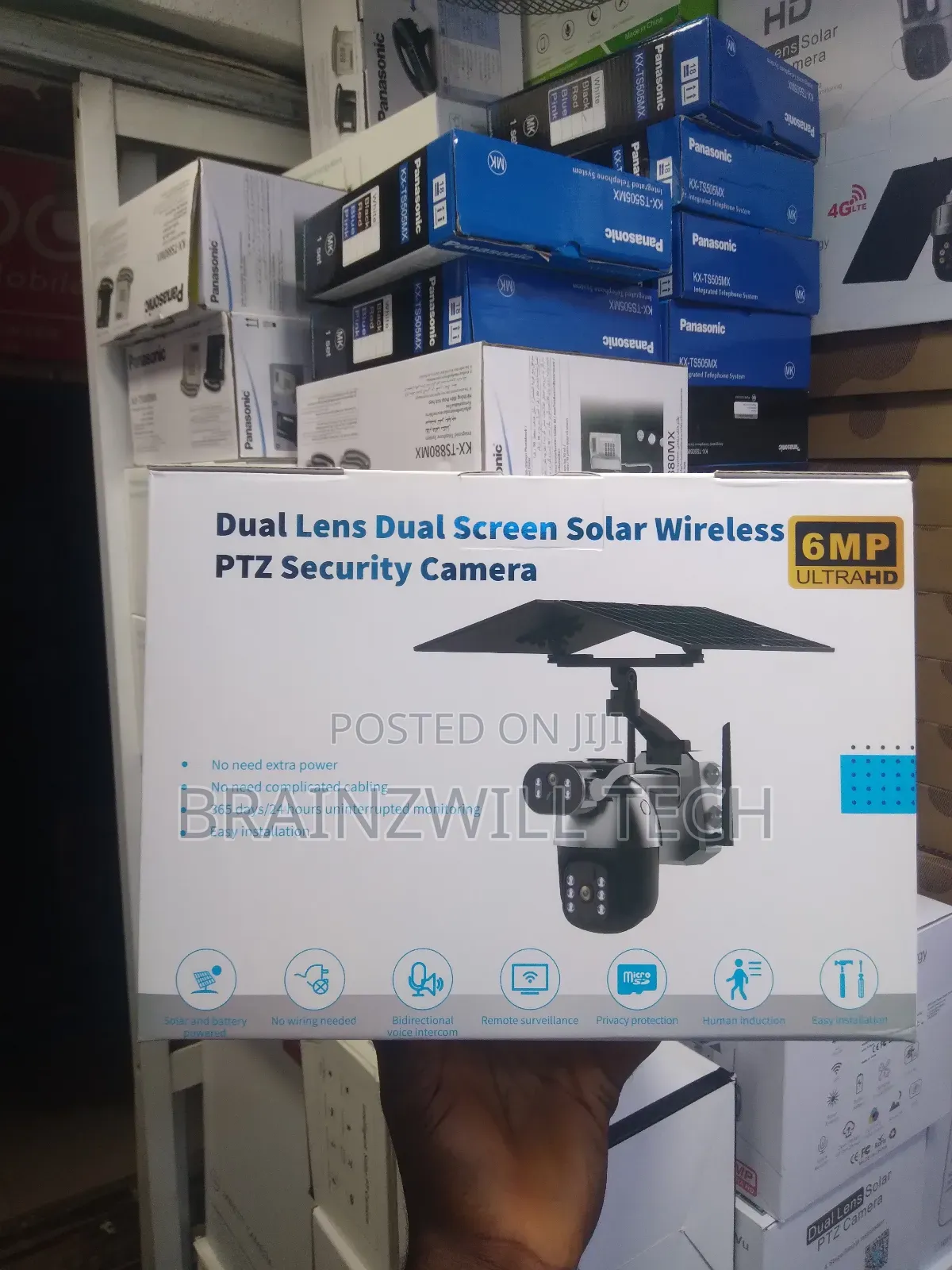 Ubox 4g Solar Dual Lens Camera With Dual Pir