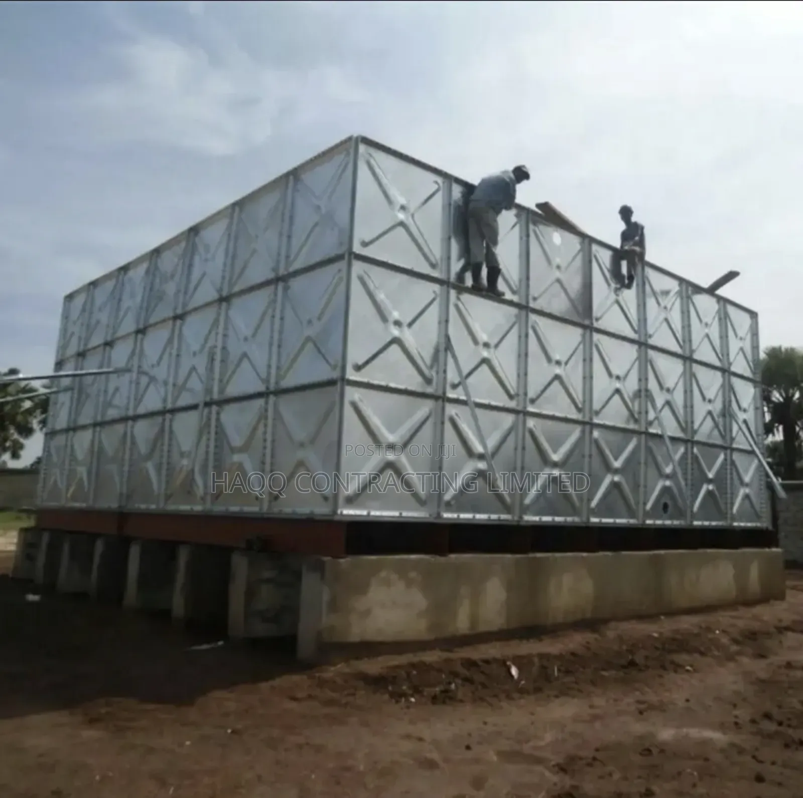 Hot Deep Galvanized Pressed Steel Water Tank