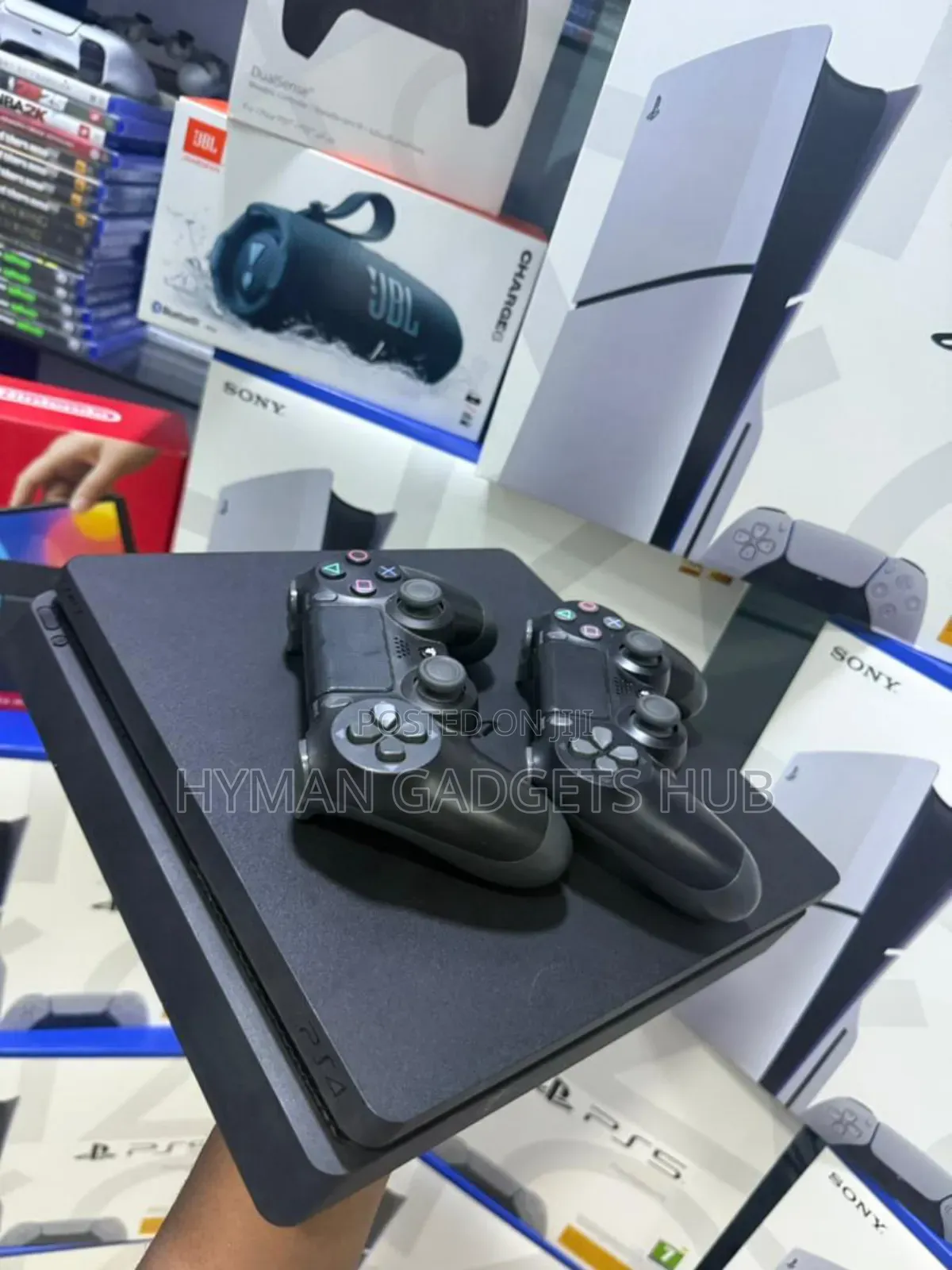 Grade a Foreign Used Ps4 Slim With 2 Pads and 10 Games