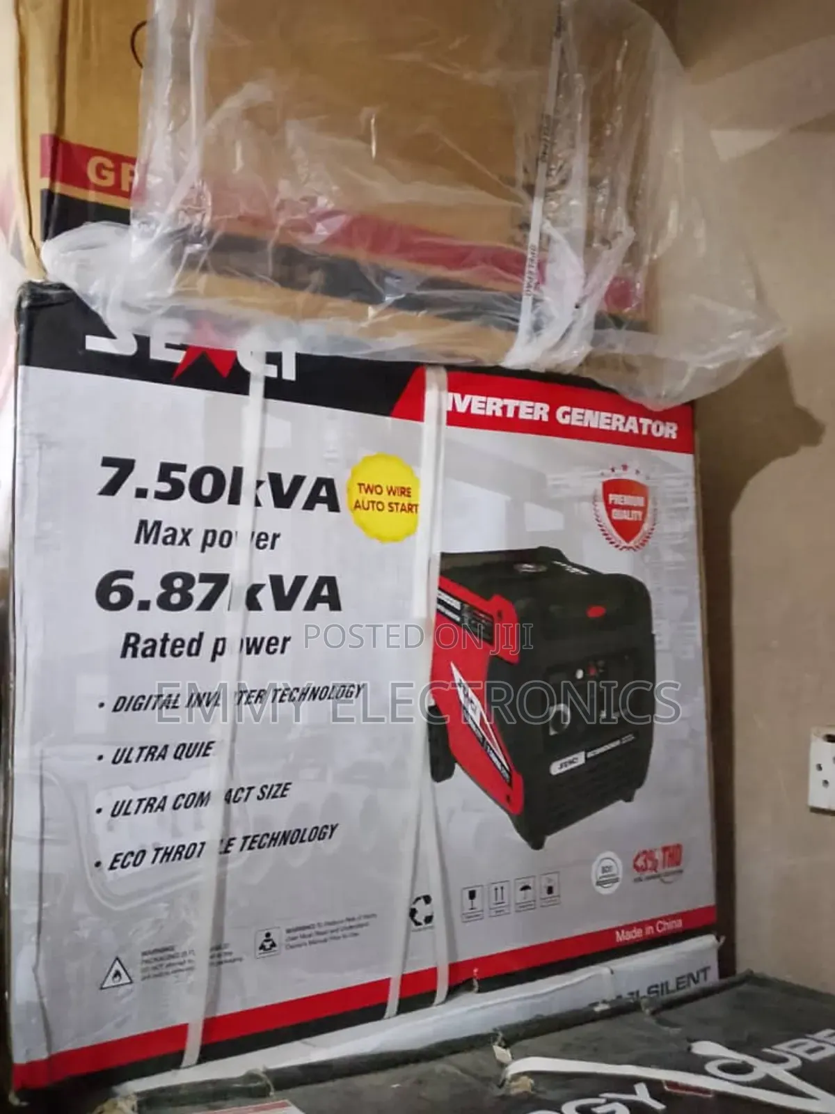 Heavy Duty 7.5kva Senci Inverter Soundproof Petrol Gen