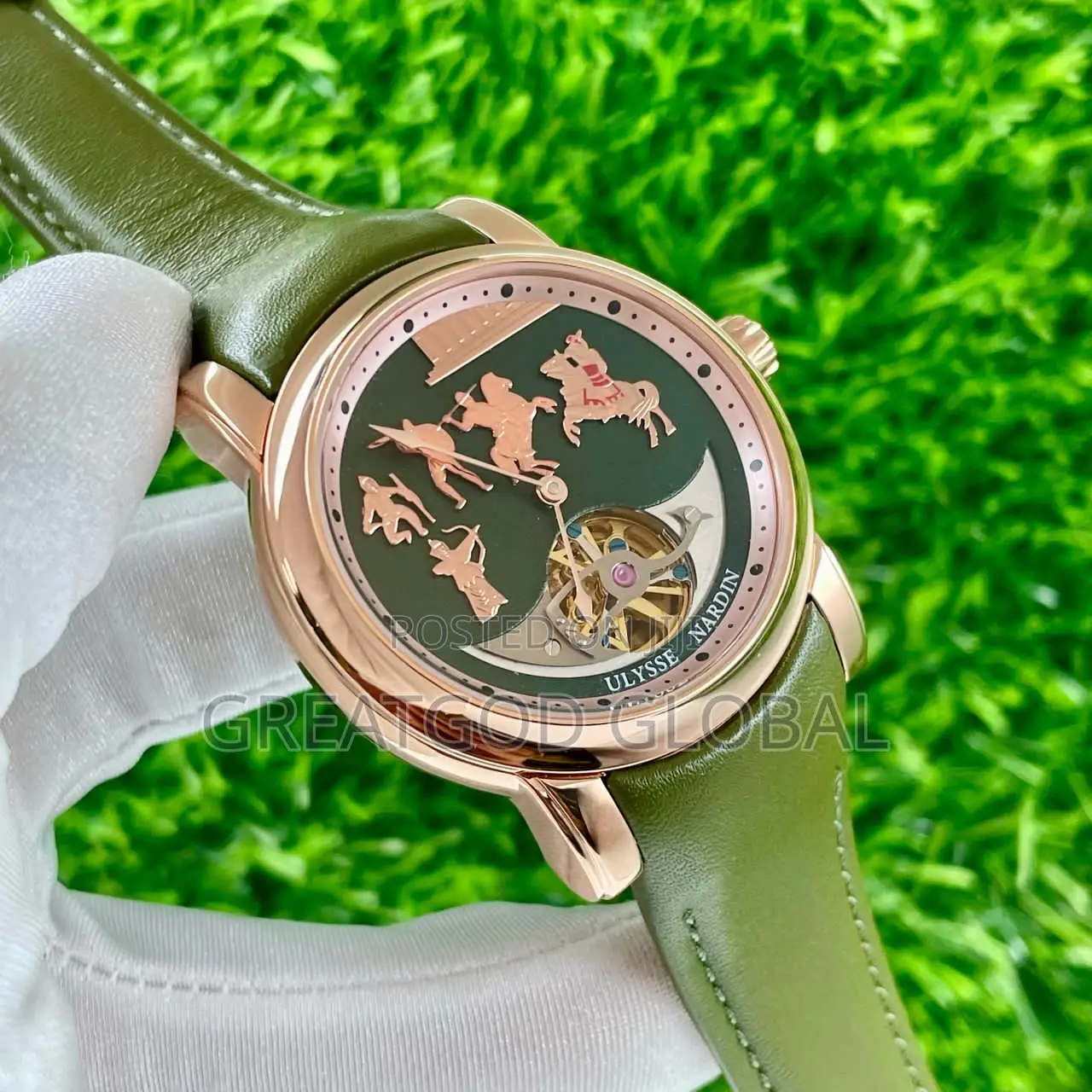 Original Ulysse Nardin Leather Watch Automatic