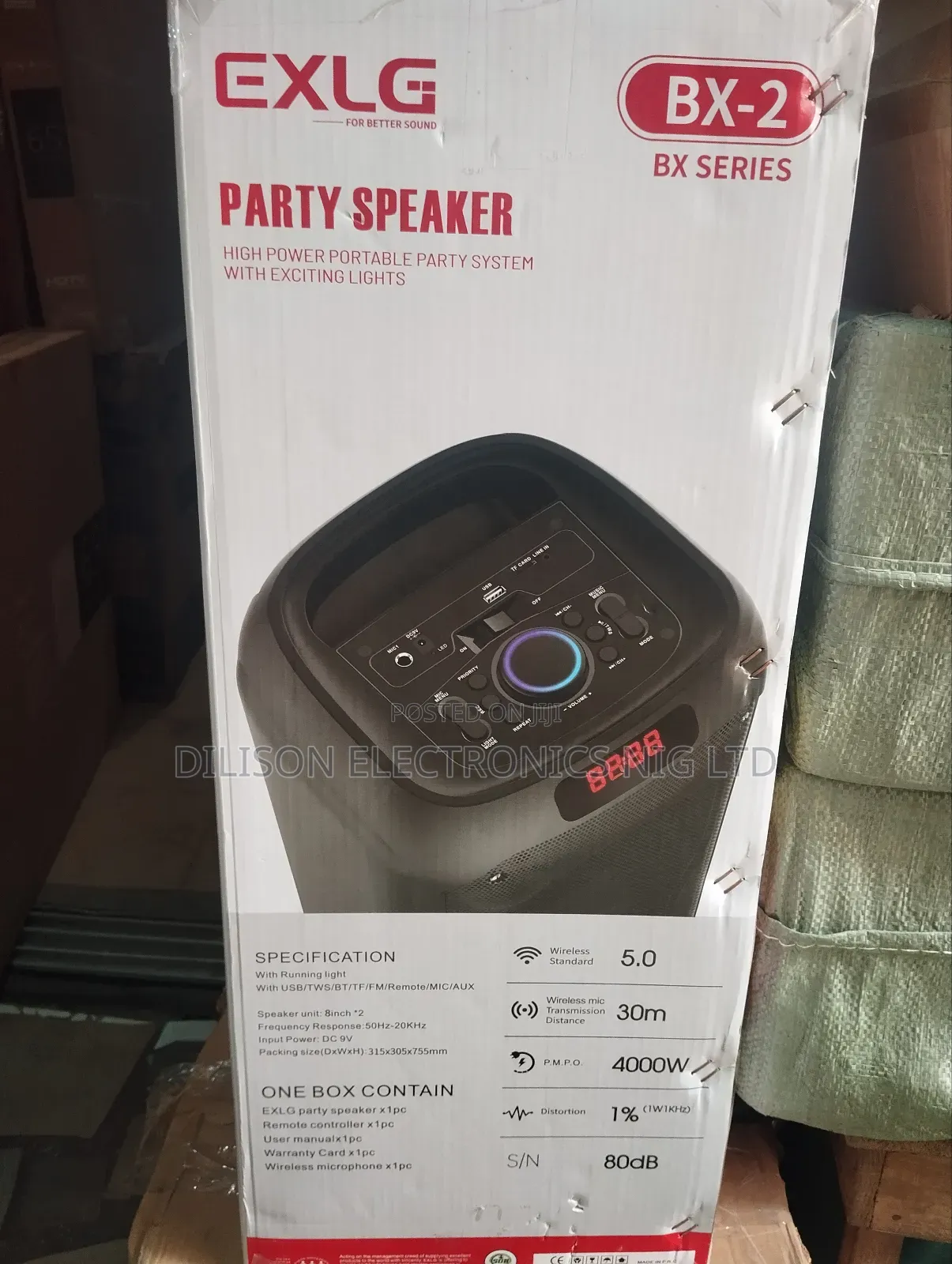 Exlg Rechargeable Battery Bluetooth Home Theatre System