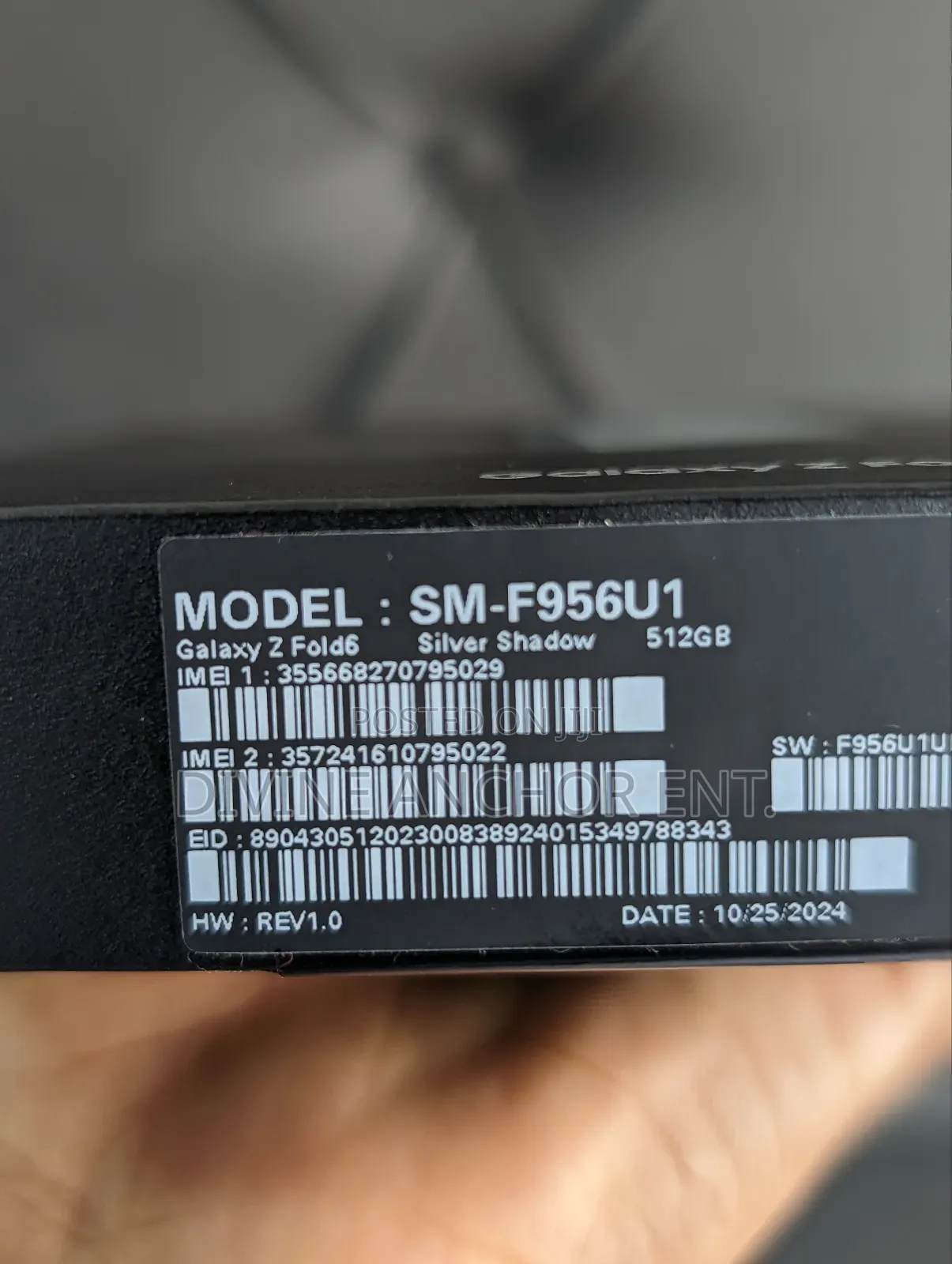 New Samsung Galaxy Z Fold6 512 GB Silver