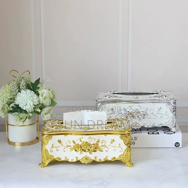 European Luxury Storage Box Tissue Box Container