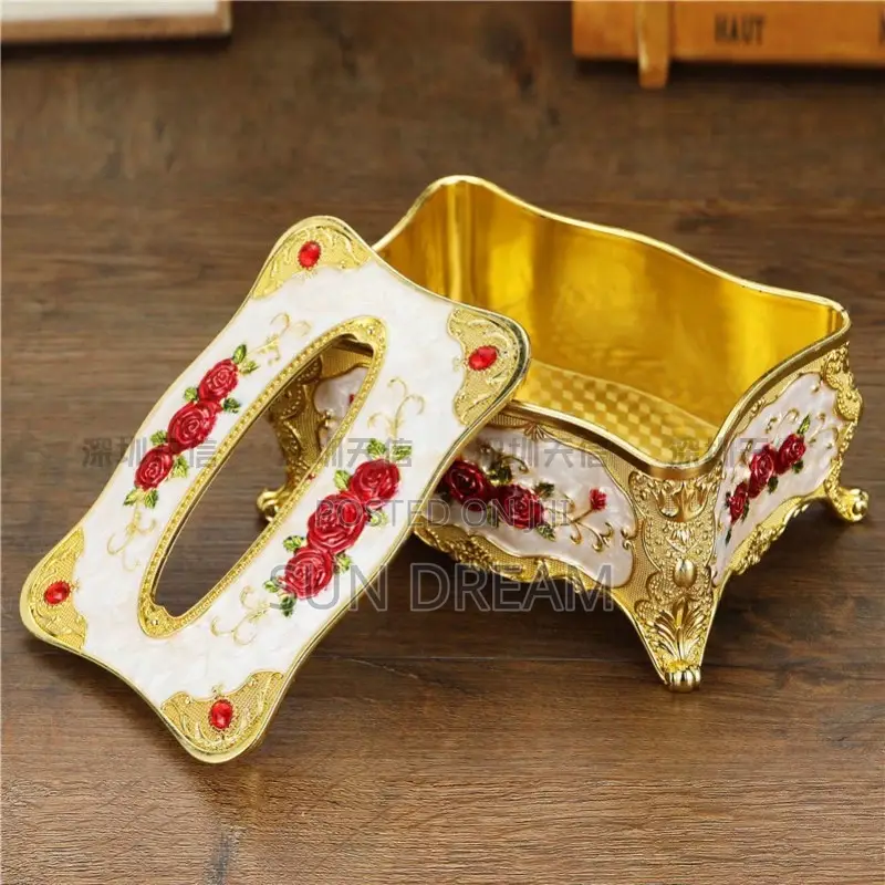 European Luxury Storage Box Tissue Box Container