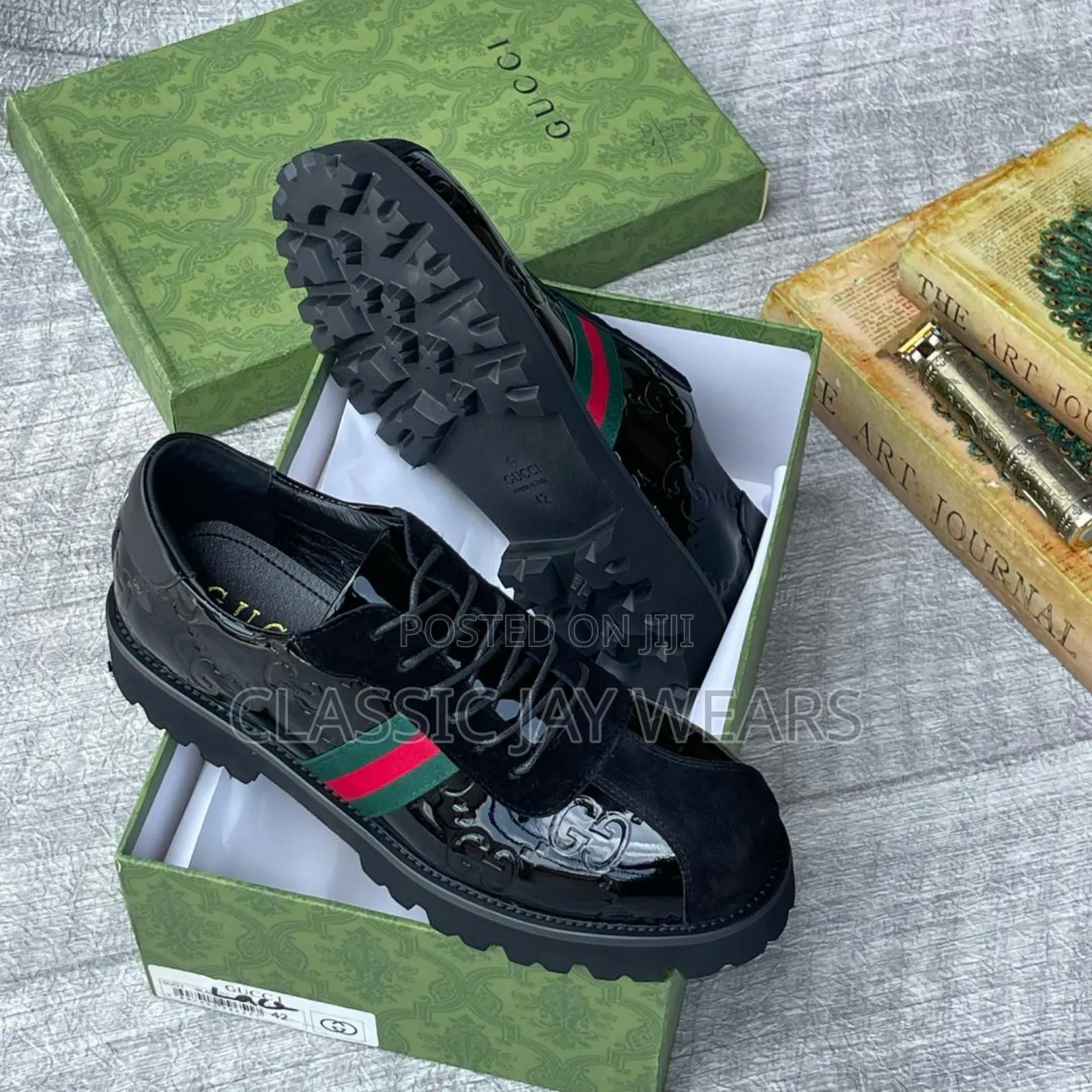 Quality Big Sole Gucci Lace Up Shoe in Sizes