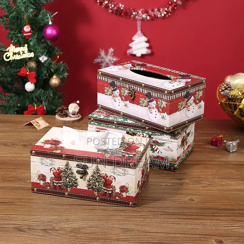 Quality Christmas Storage Box Tissue Box