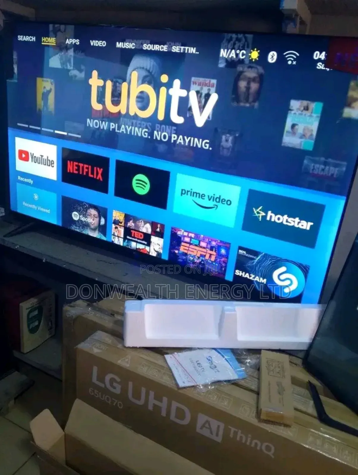 50inches Original Lg Tv + Internet Access Available