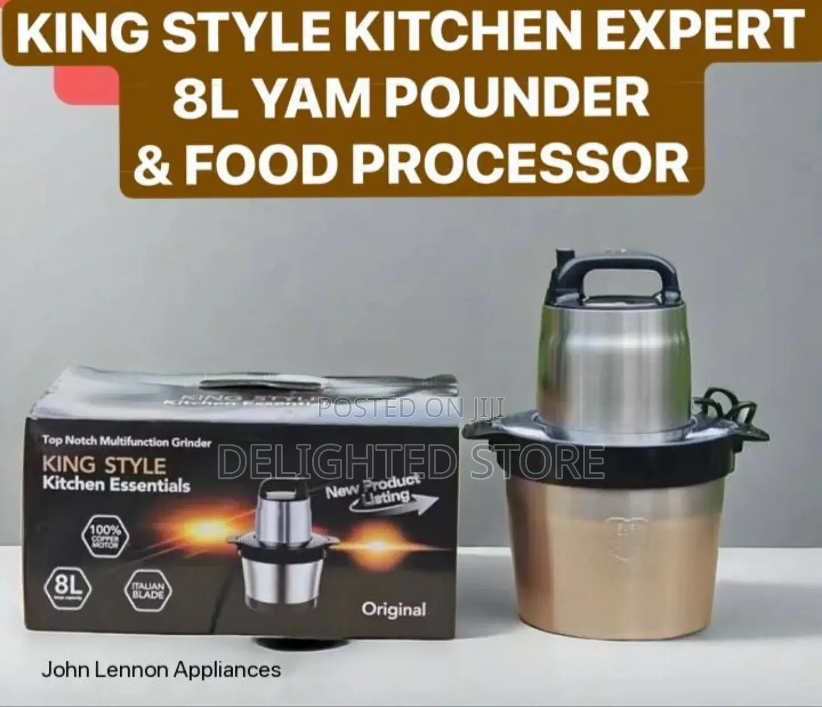 8ltr Original Double-Speed King Style Kitchen Yam Pounder