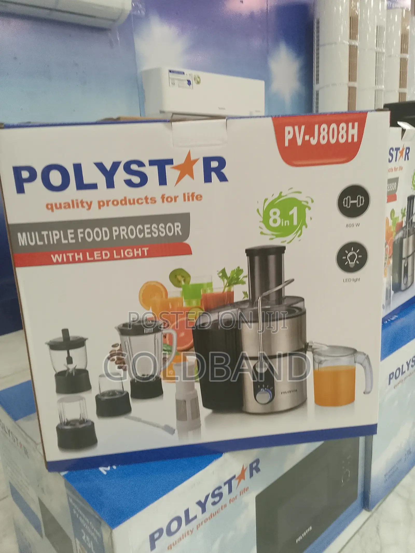 Polystar 8 in 1 Multiple Food Processor 800w | Pv-J808h