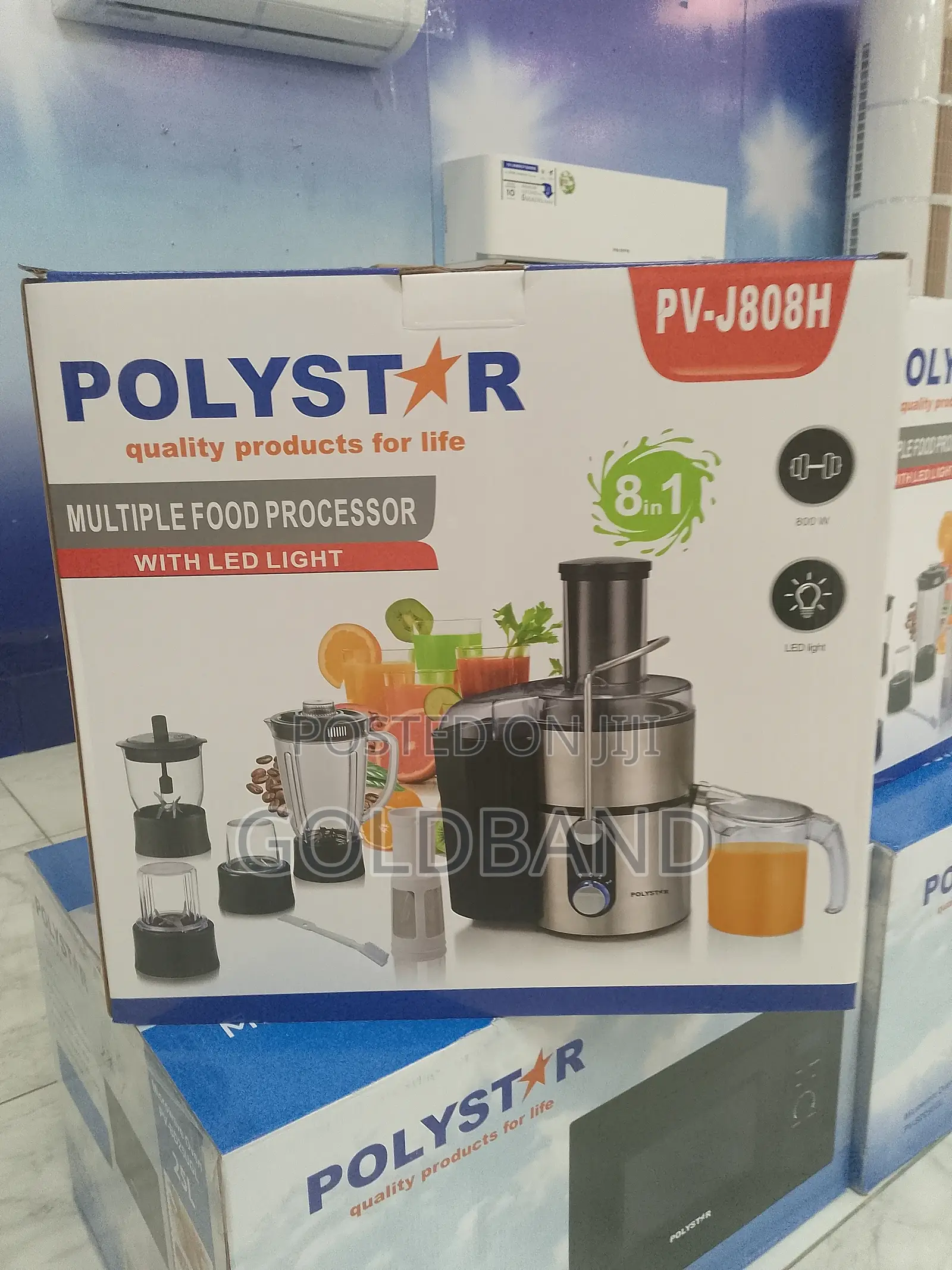Polystar 8 in 1 Multiple Food Processor 800w | Pv-J808h