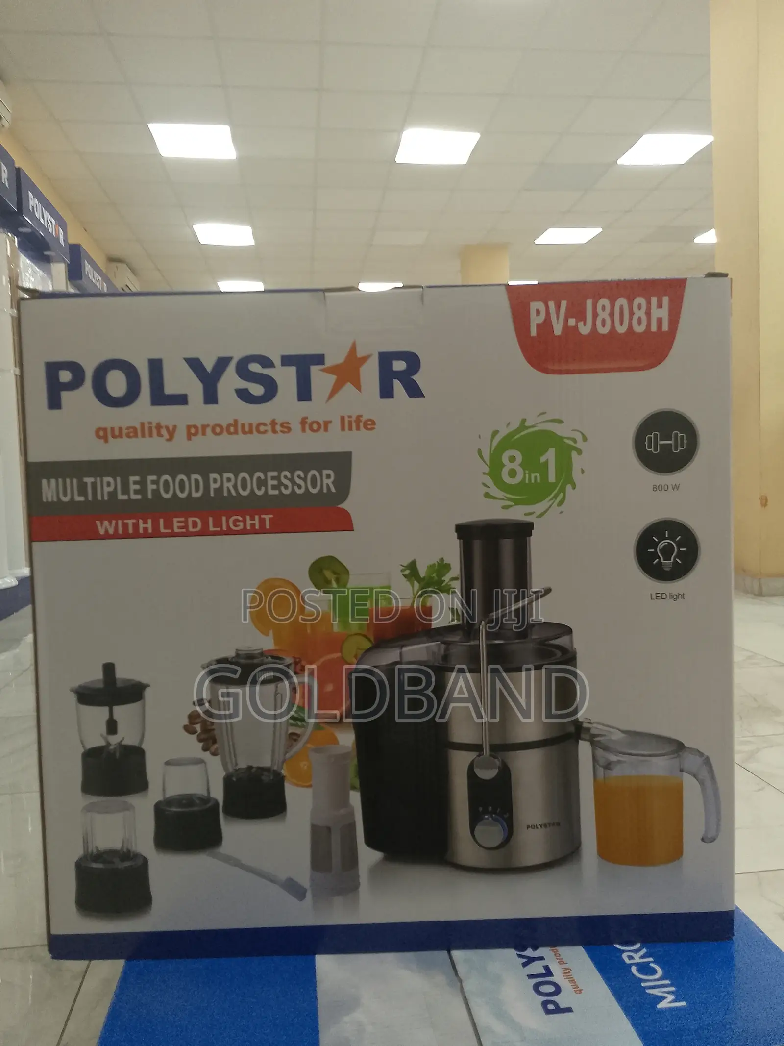 Polystar 8 in 1 Multiple Food Processor Pv-J808h