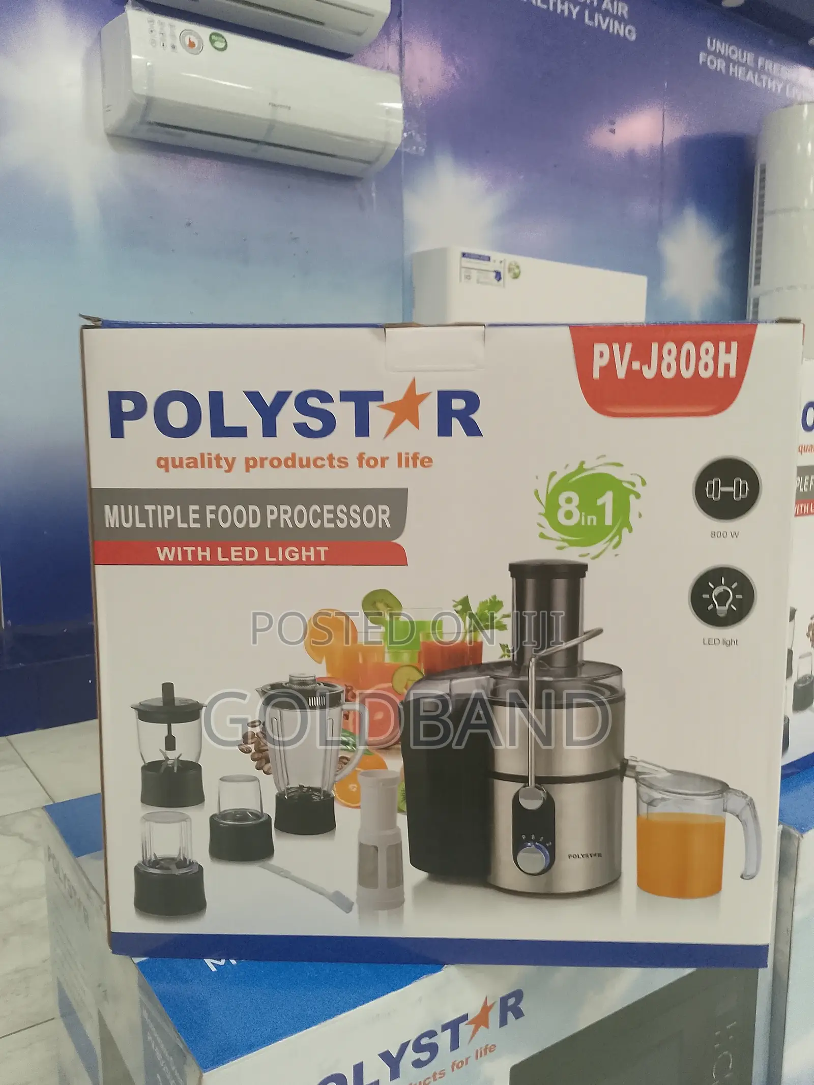 Polystar 8 in 1 Multiple Food Processor Pv-J808h