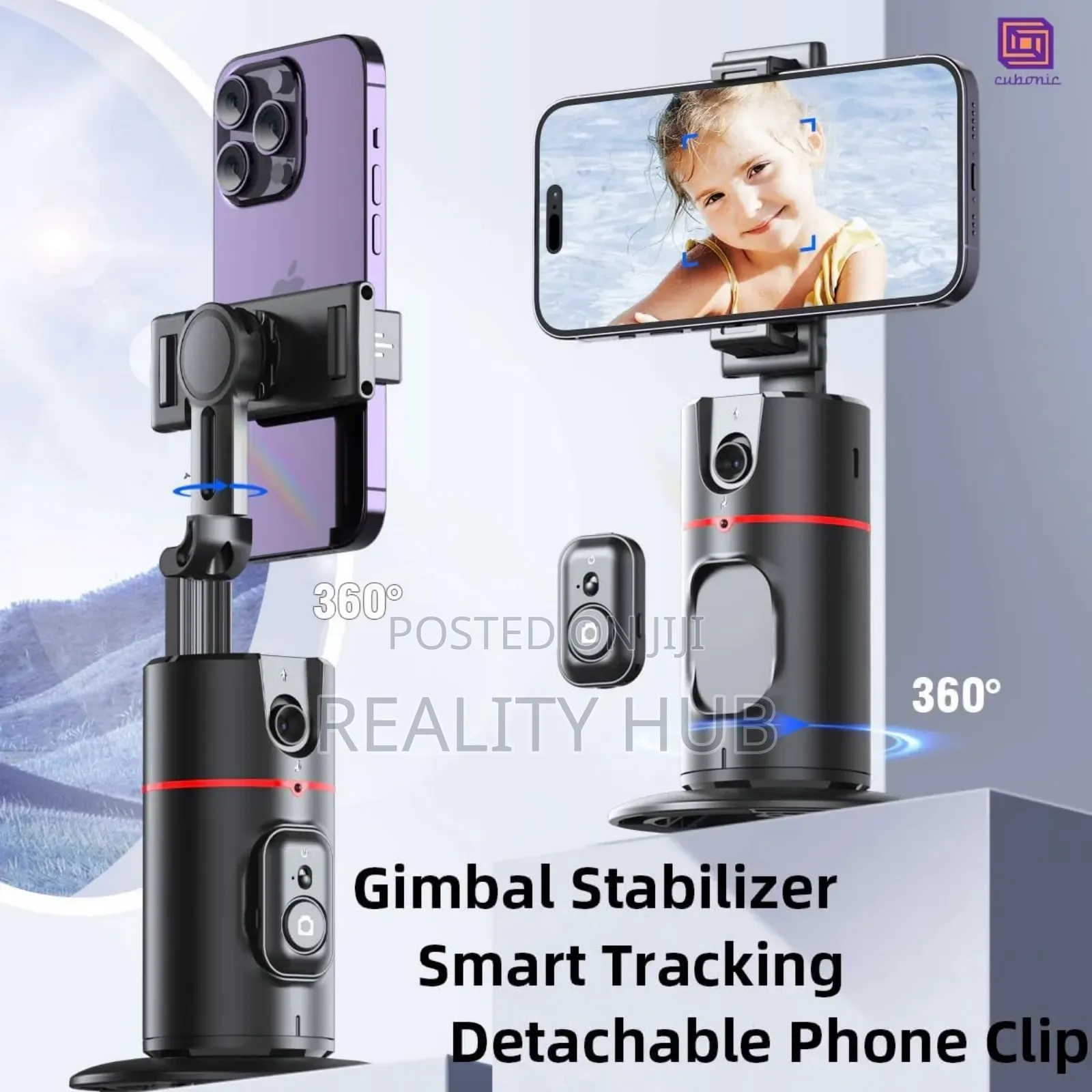 P02 360° Rotation - Auto Face Tracking for Video Recording