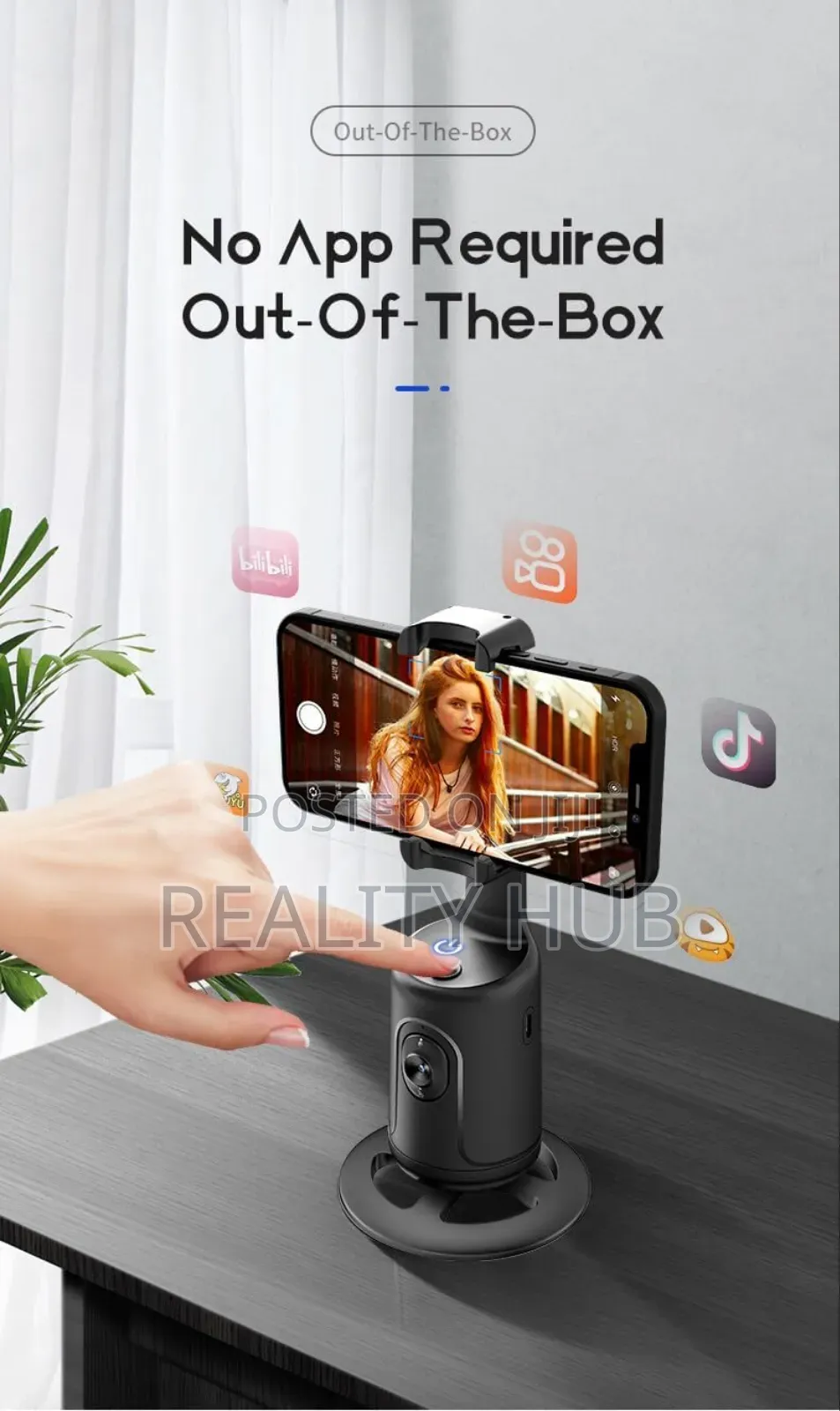 P02 360° Rotation - Auto Face Tracking for Video Recording