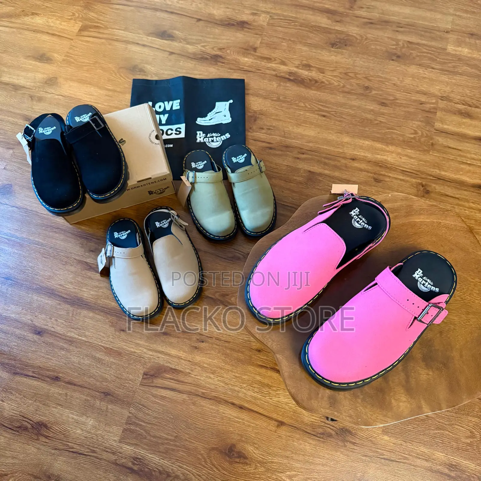 Original Dr Martens Zebzag Suede Casual Slingback Mules