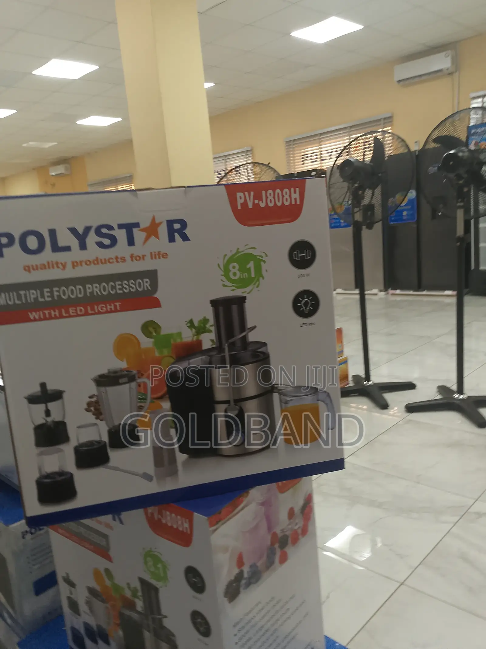 Polystar Powerful Food Processor for Every Chef Pv-J808h