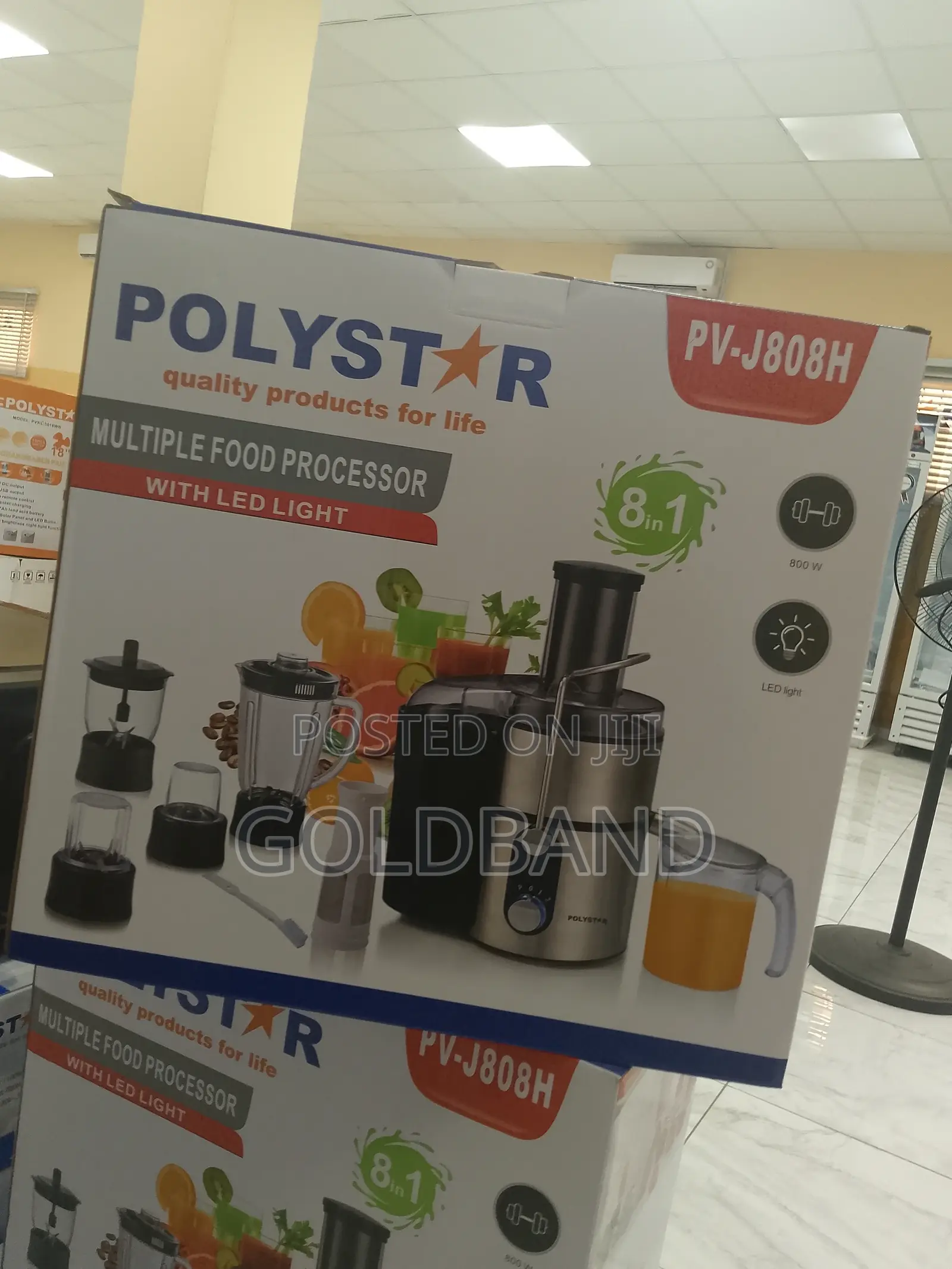 Polystar Prep Made Easy: Time-Saving Food Processor Pv-J808h