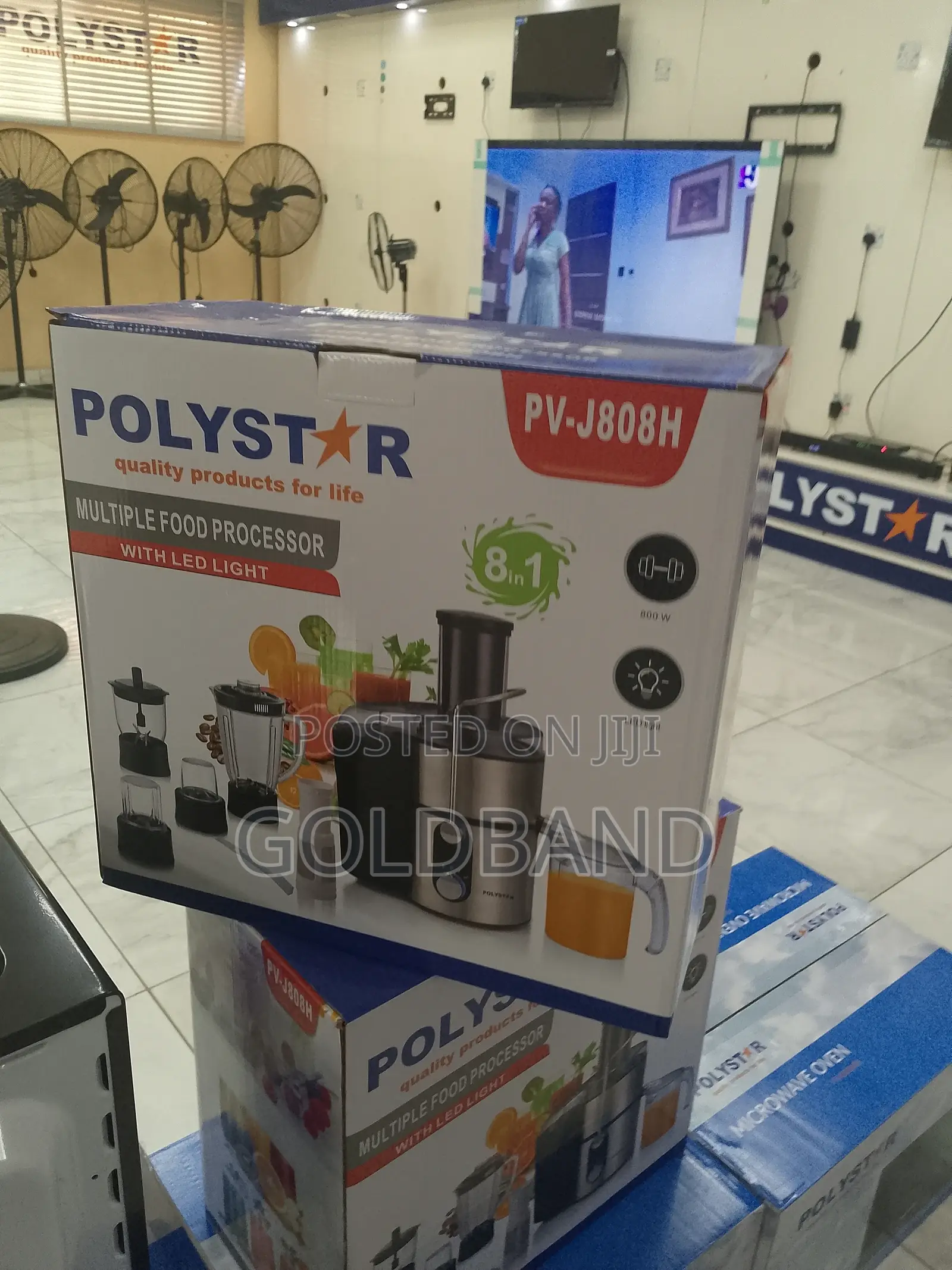 Polystar 8in1the All-Purpose Food Processor Pv-J808h