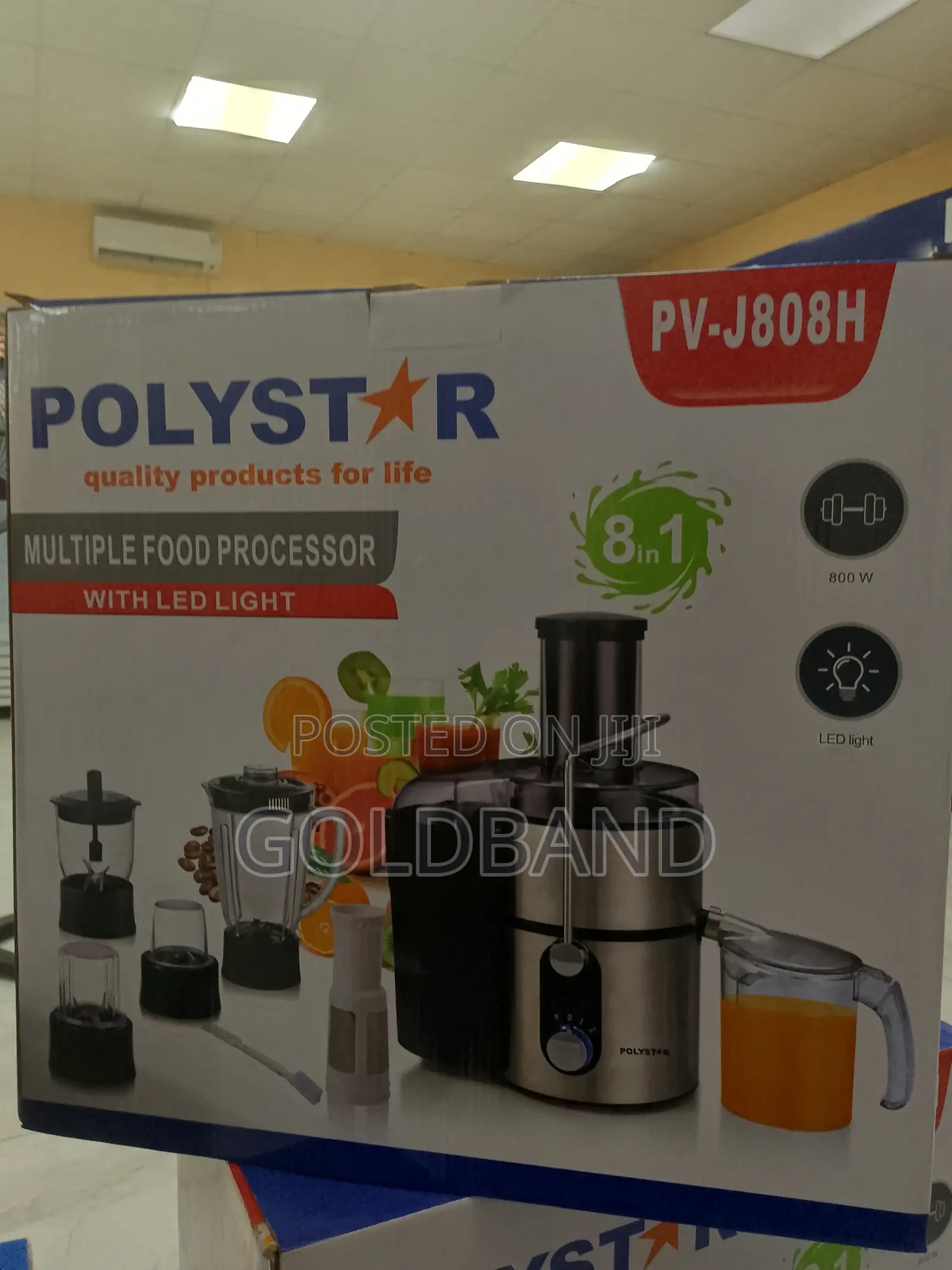 Polystar the High-Performance Food Processor Pv-J808h