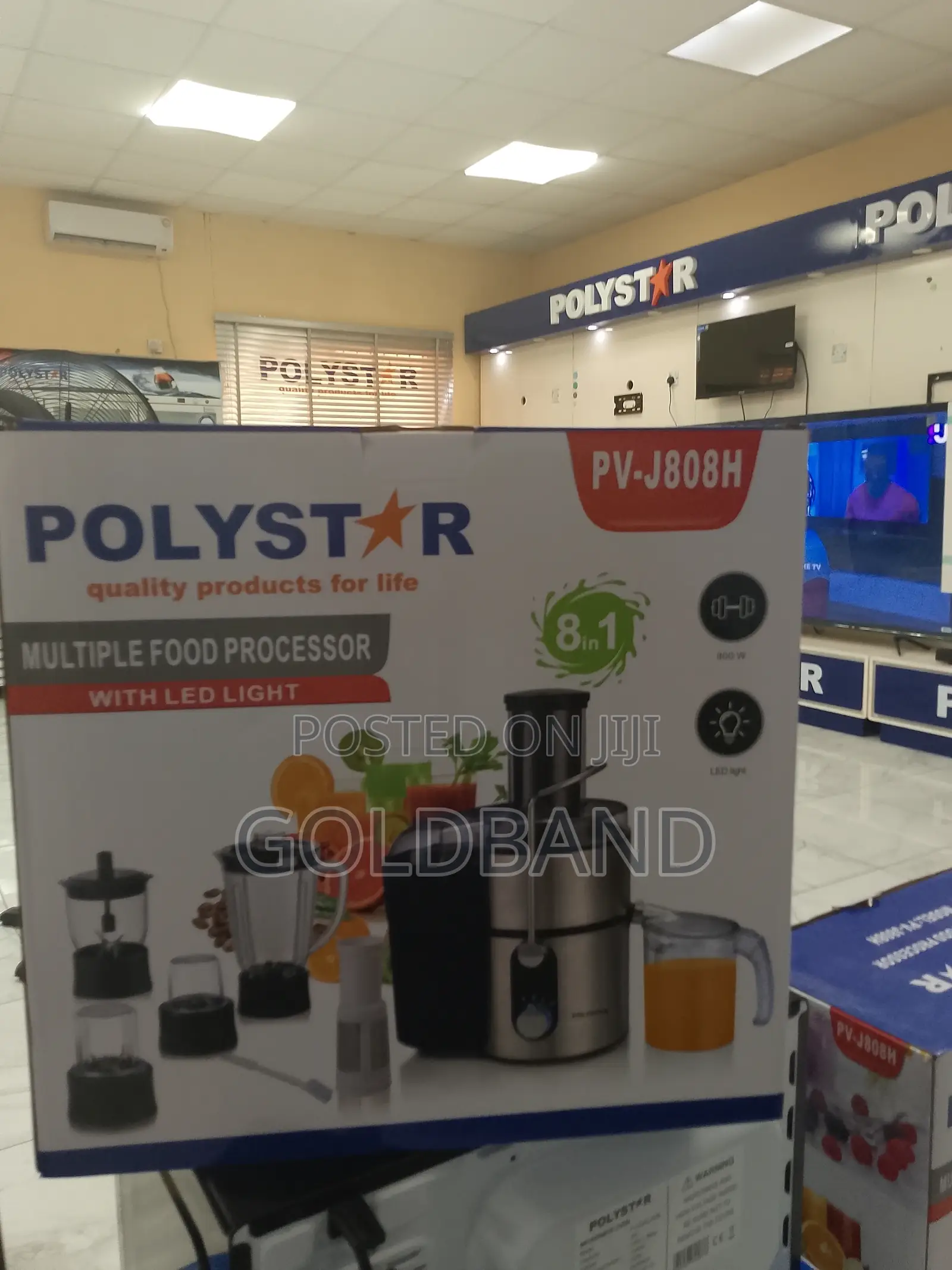 Polystar the High-Performance Food Processor Pv-J808h