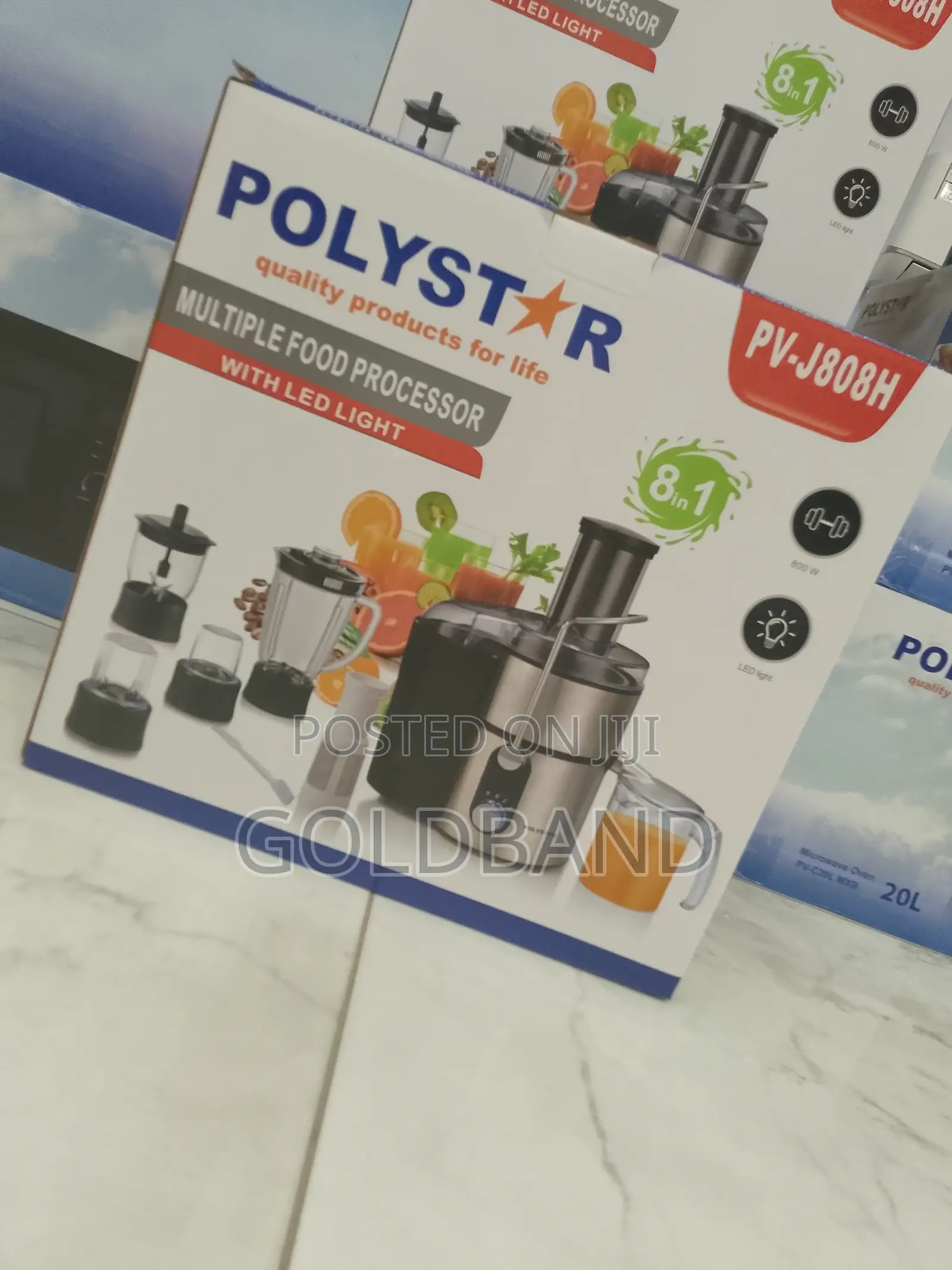 Polystar Juice Extractor/ Food 75mm Processor Pv-J808h